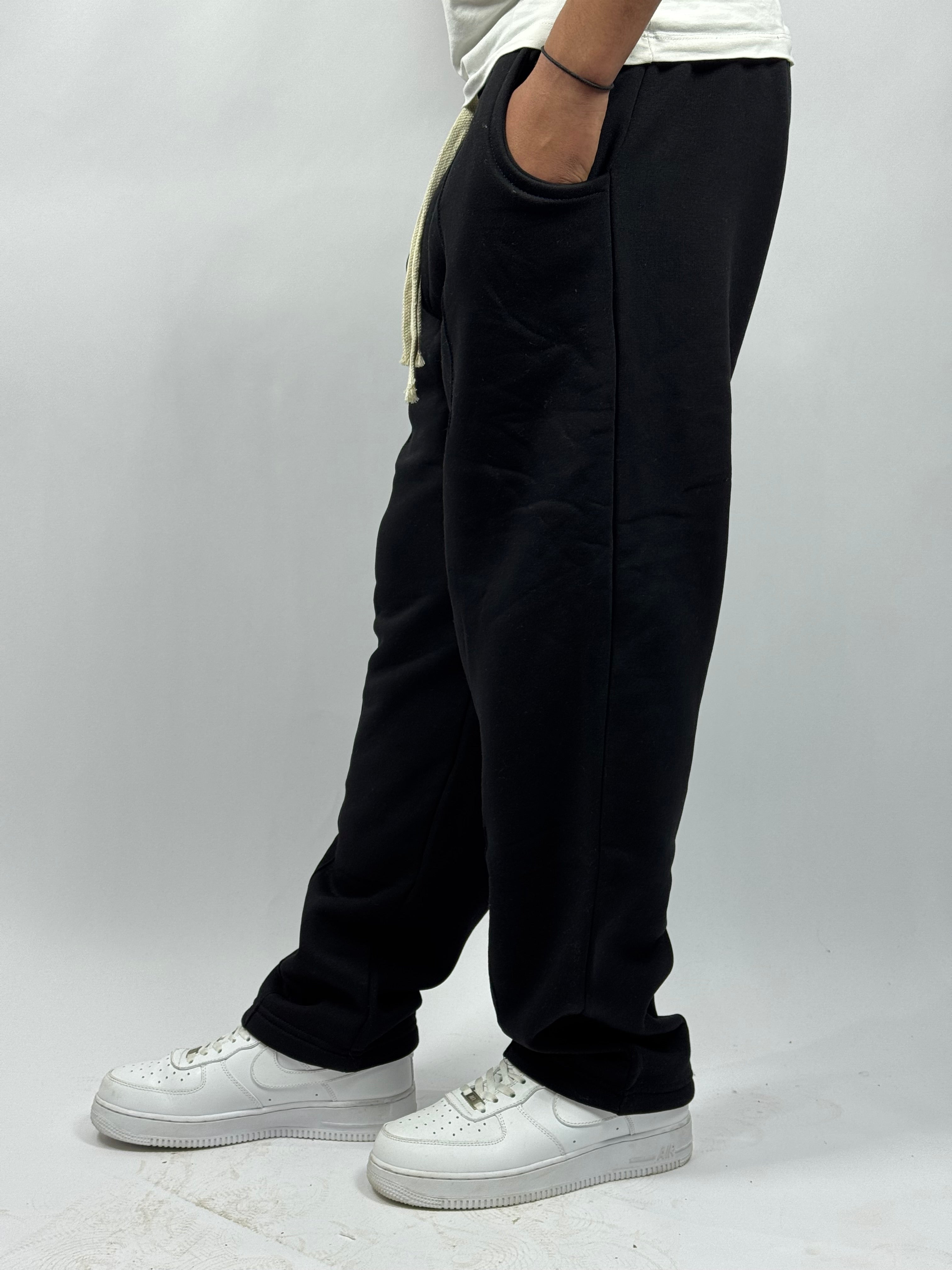 Pantalon Simple Baggy Noire