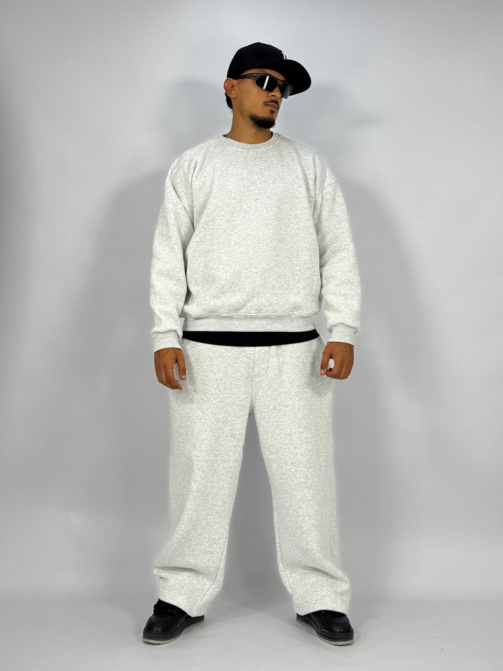 Ensemble Streetwear Oversize Blanc – Sweat & Pantalon