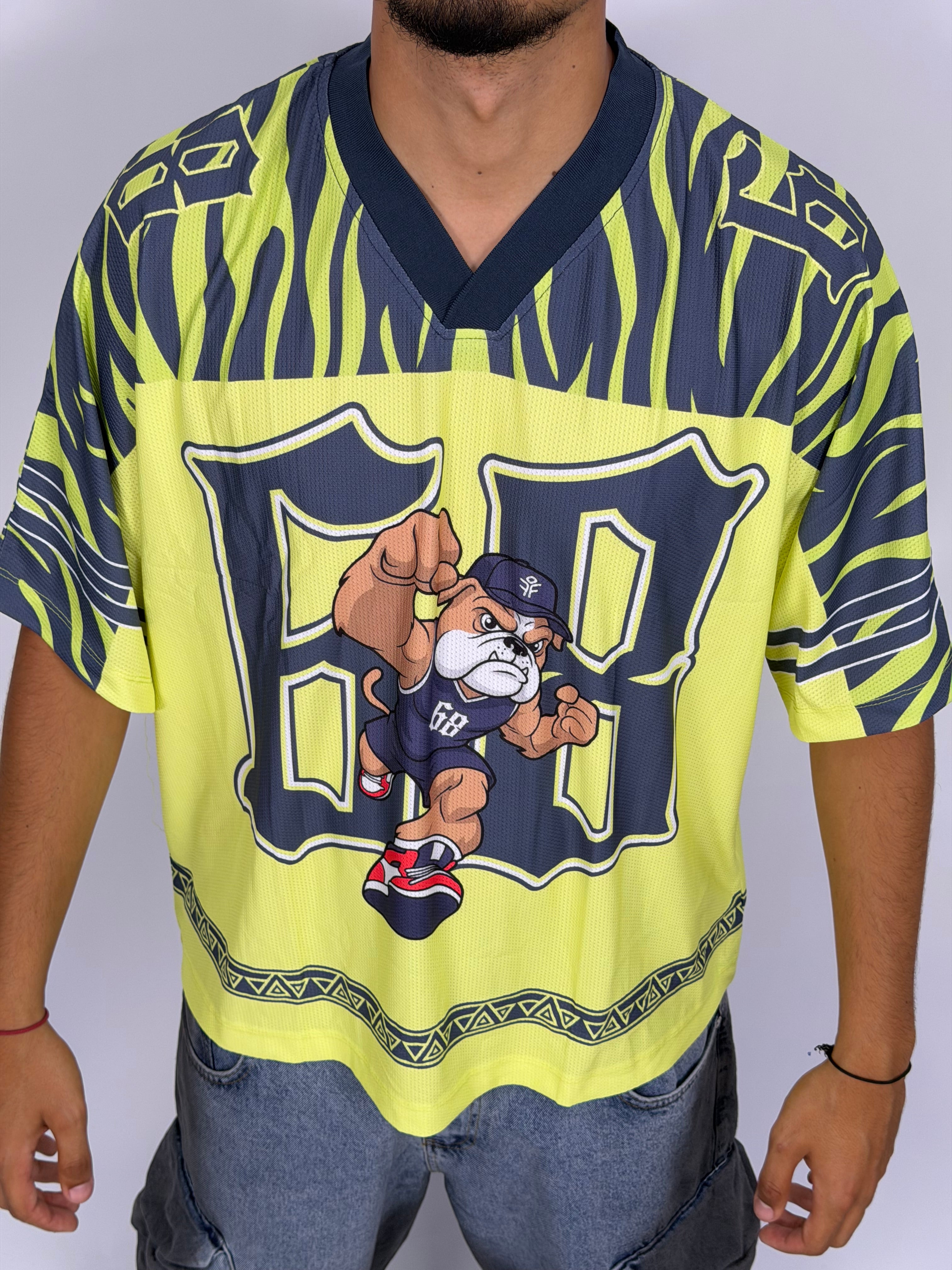 Jersey ORIGINAL Oversize Street Jaune – Bulldog 68 Edition