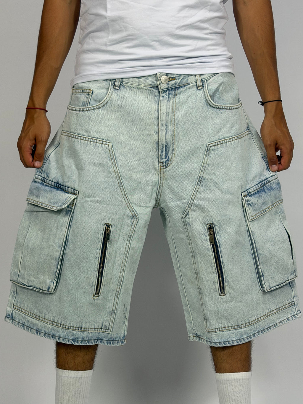 Short ORIGINAL Cargo Zippé Bleu - Street teck Edition