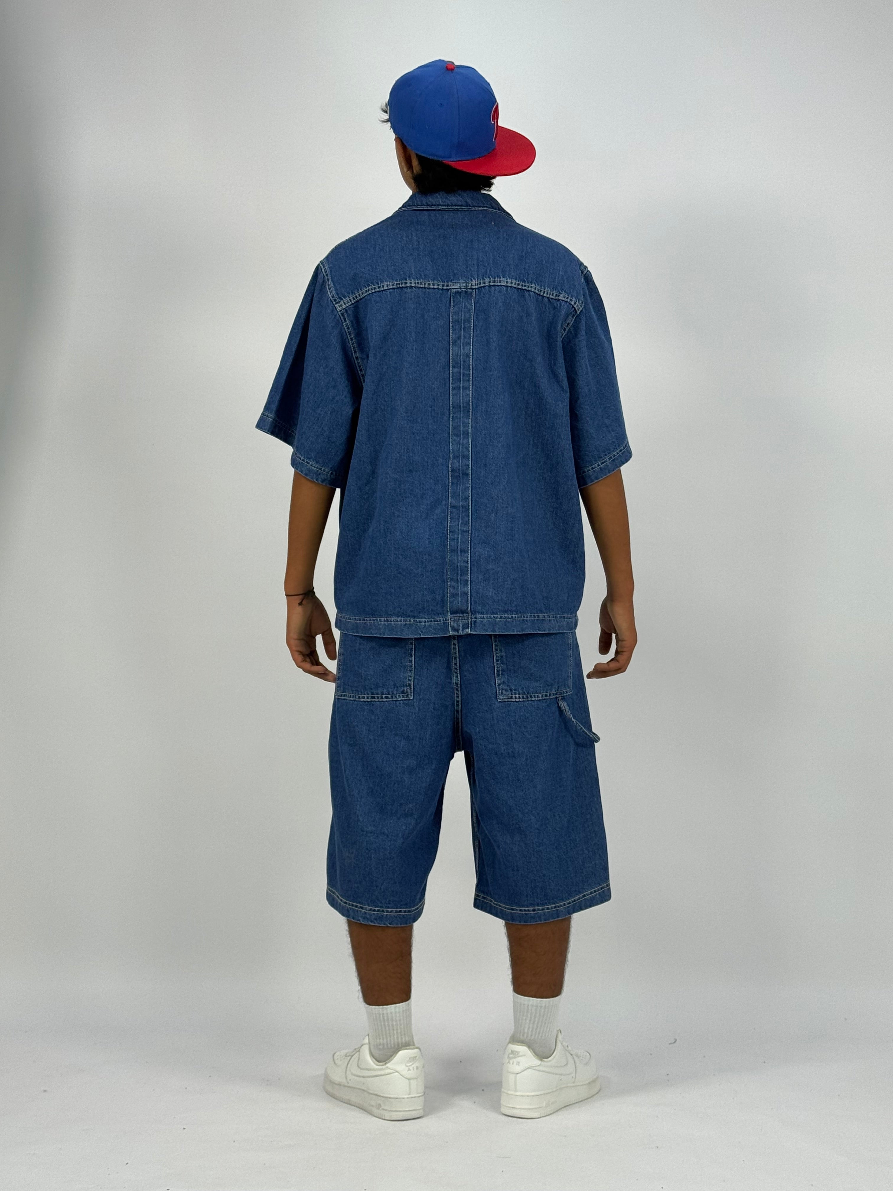 Ensemble Oversize en Jean Homme Bleu