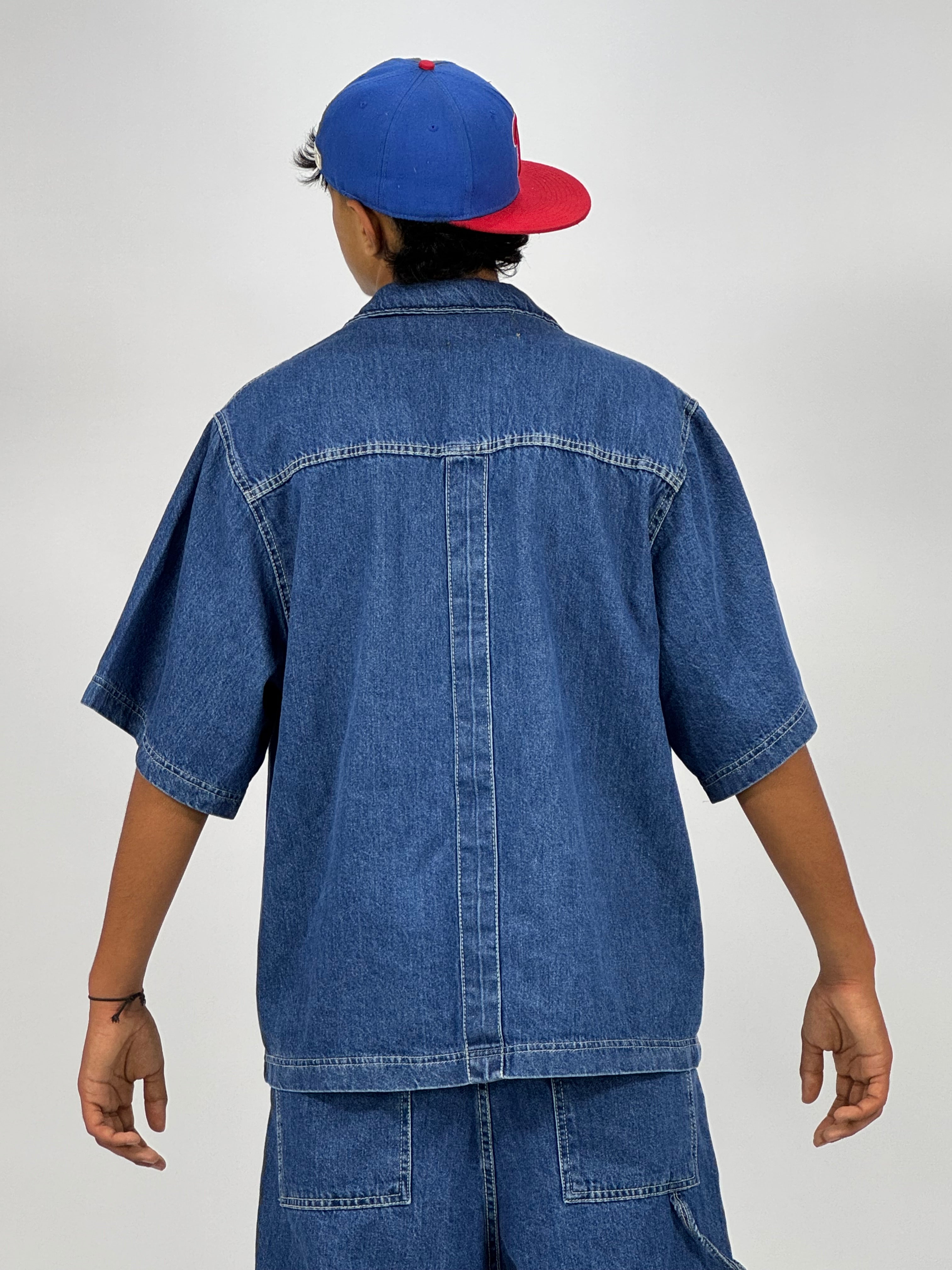 Ensemble Oversize en Jean Homme Bleu