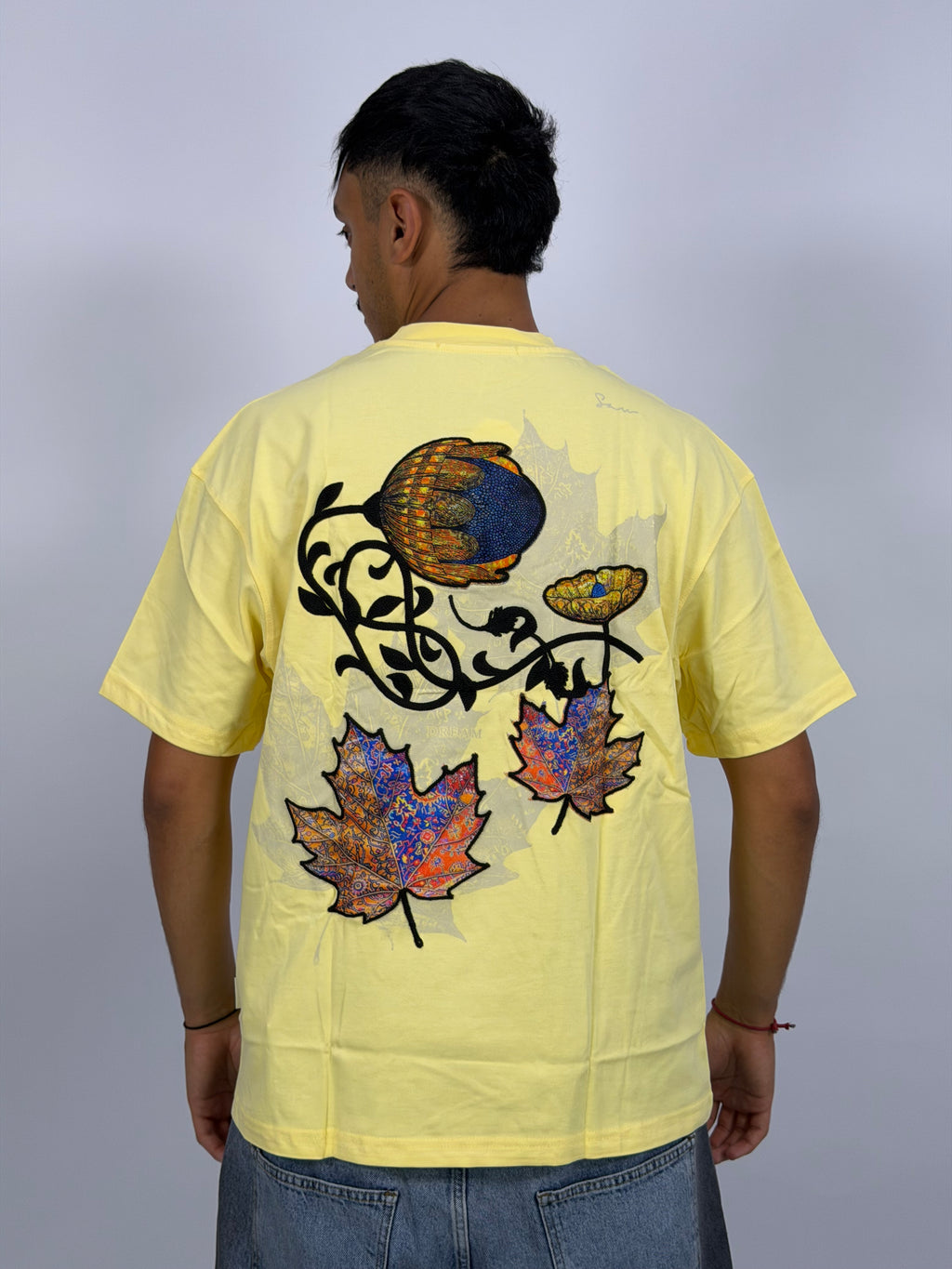 T-shirt ORIGINAL Oversize Jaune – Autumn Leaf Signature