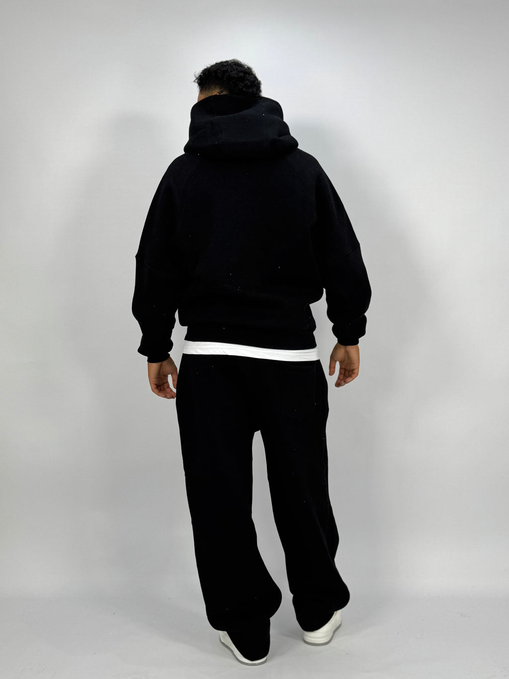 Ensemble Métalliques Noir à Capuche