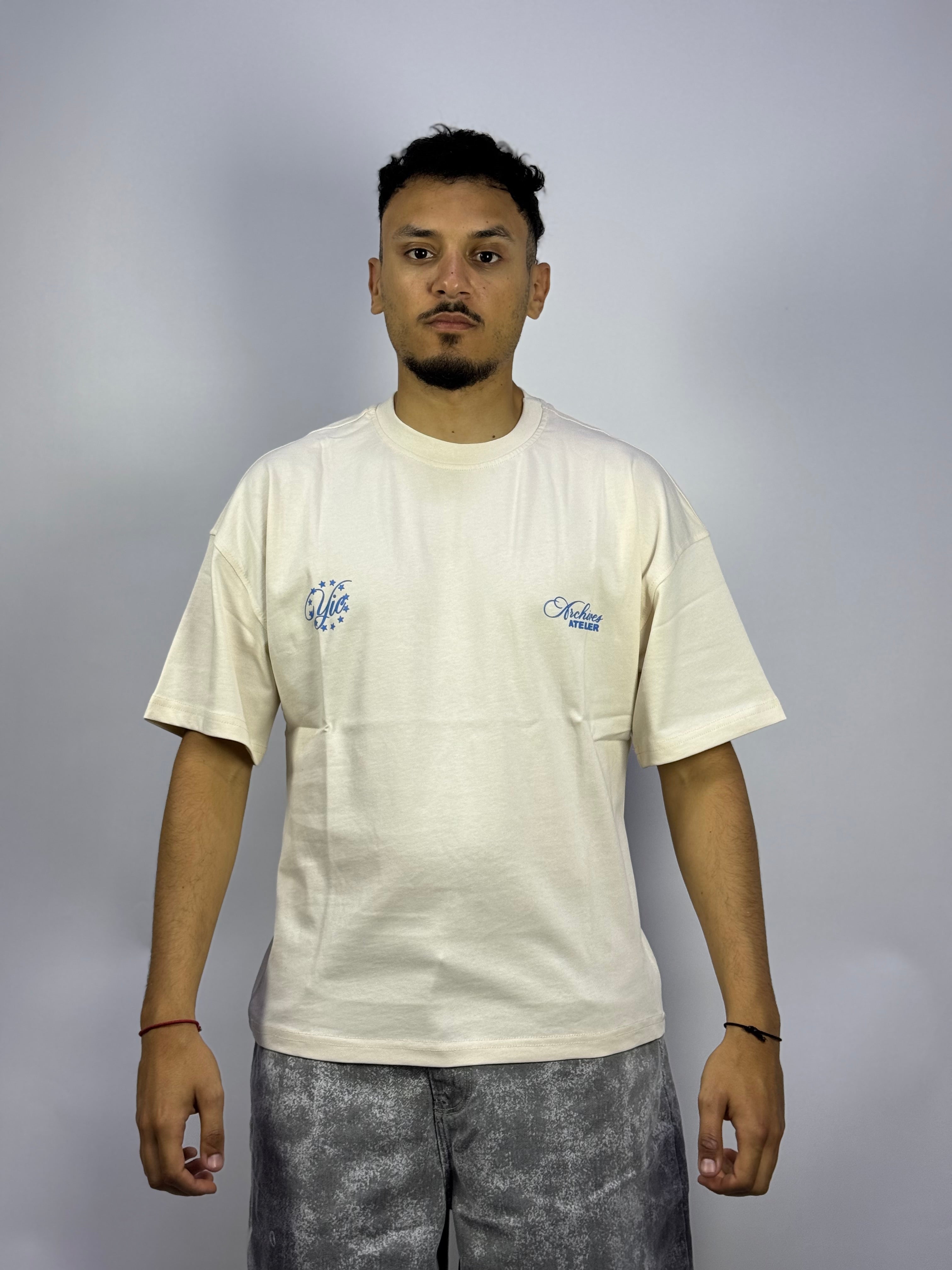 T-shirt Oversize Beige Minimaliste – Streetwear