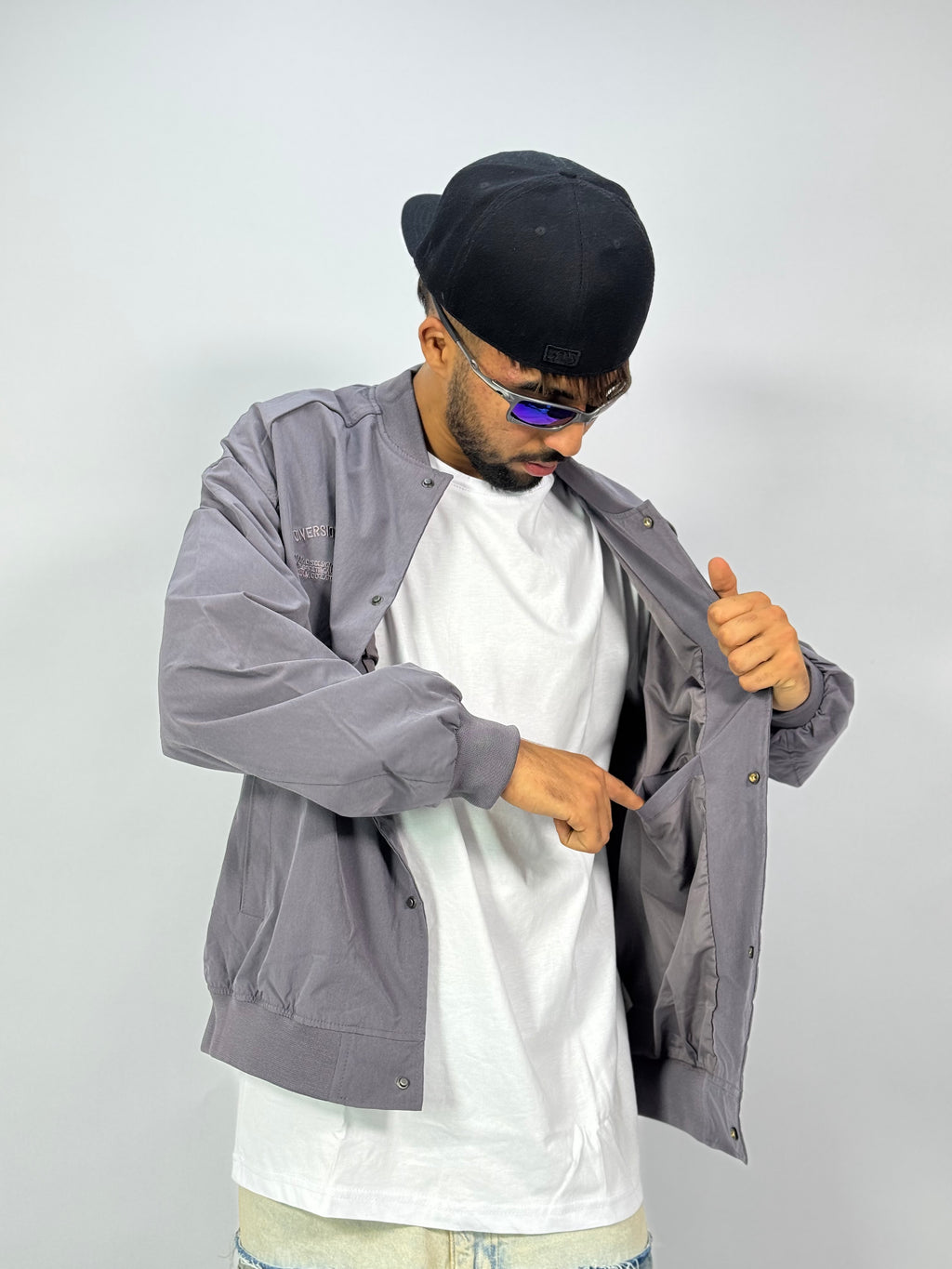 Veste Emblem Bomber – Smoky Violet