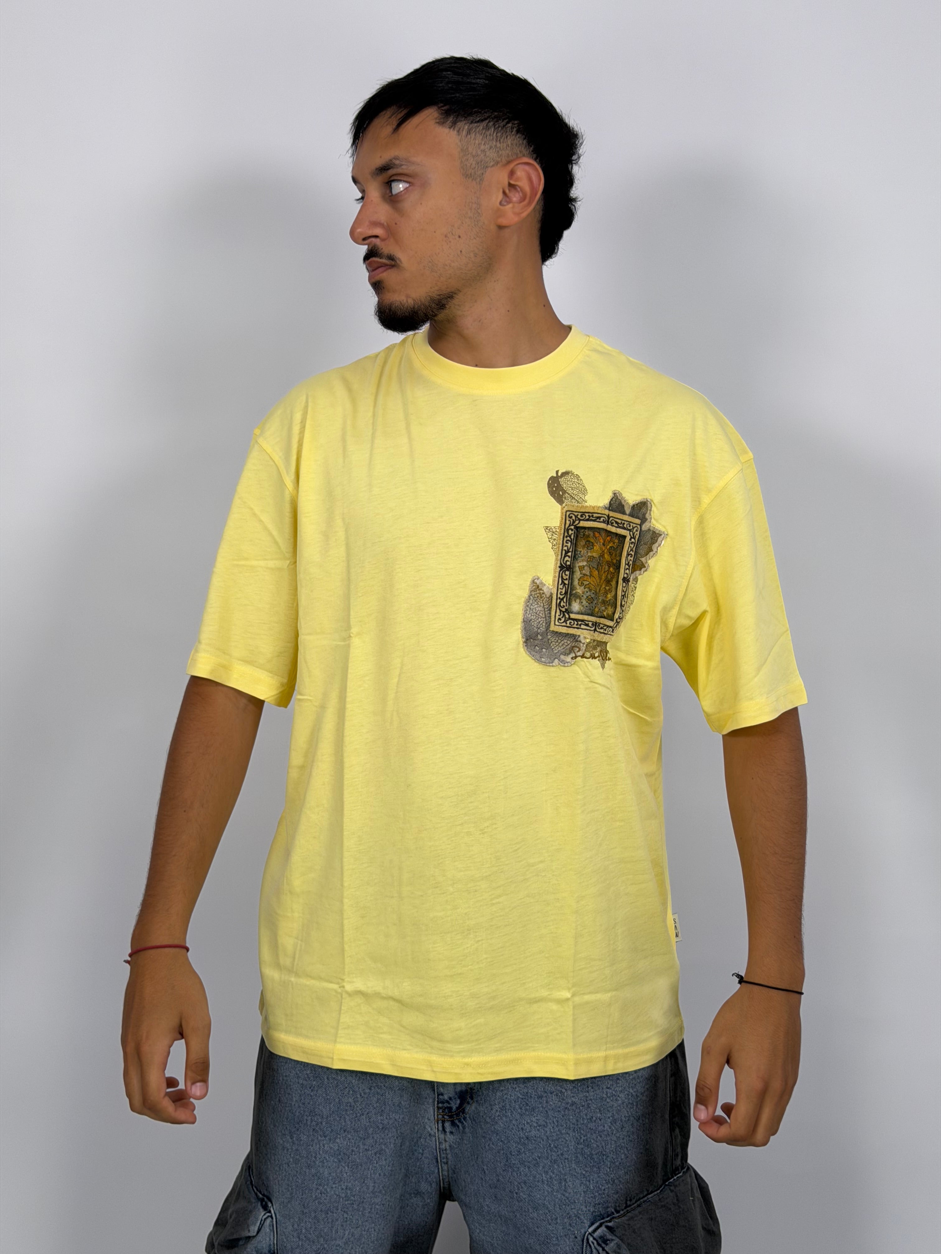 T-shirt ORIGINAL Oversize Jaune – Paisley Message Edition
