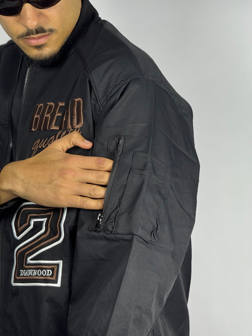 Veste Bomber Noire BREAD – Style Street