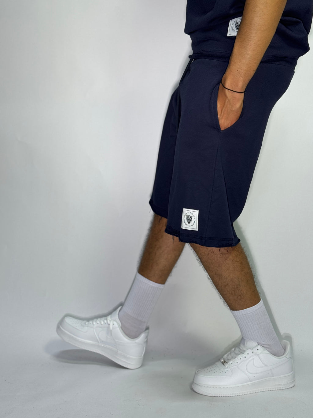 Ensemble Été Bleu Foncé 1ère Qualité – Sans Manches + Short Confort