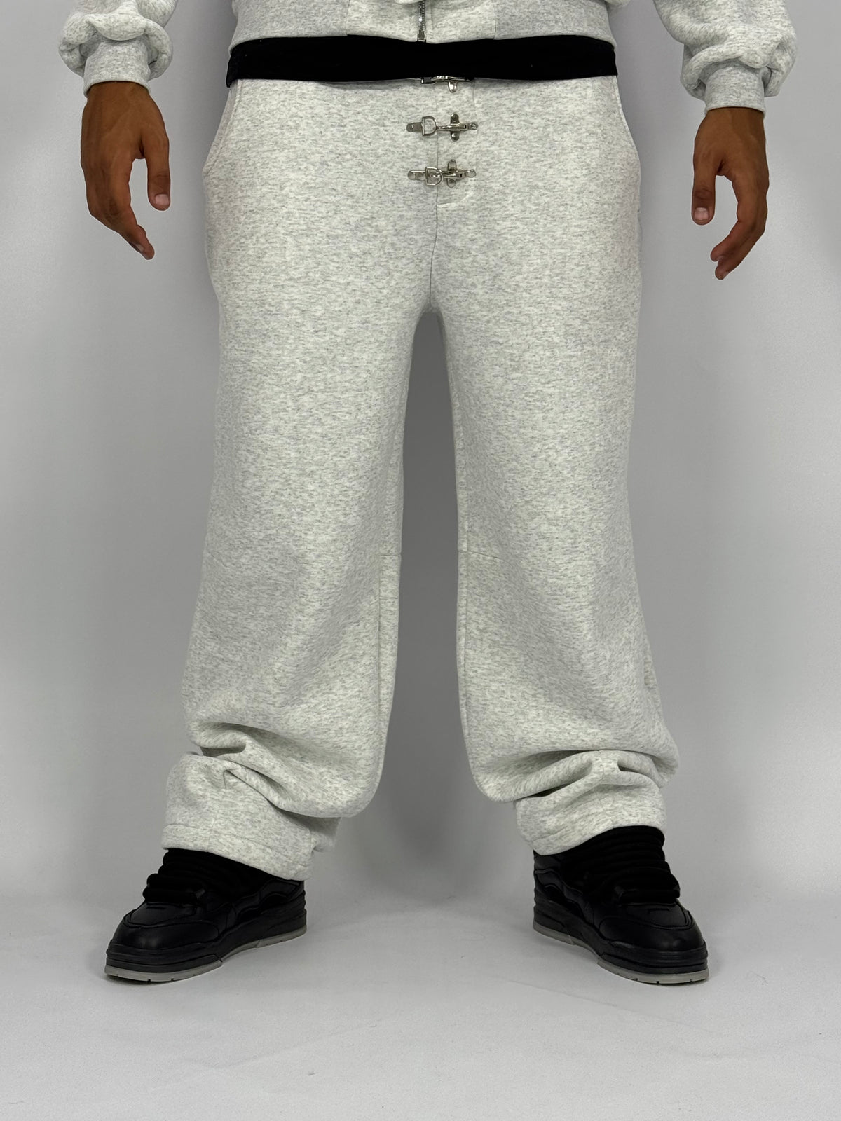 Ensemble Métalliques Blanc à Capuche
