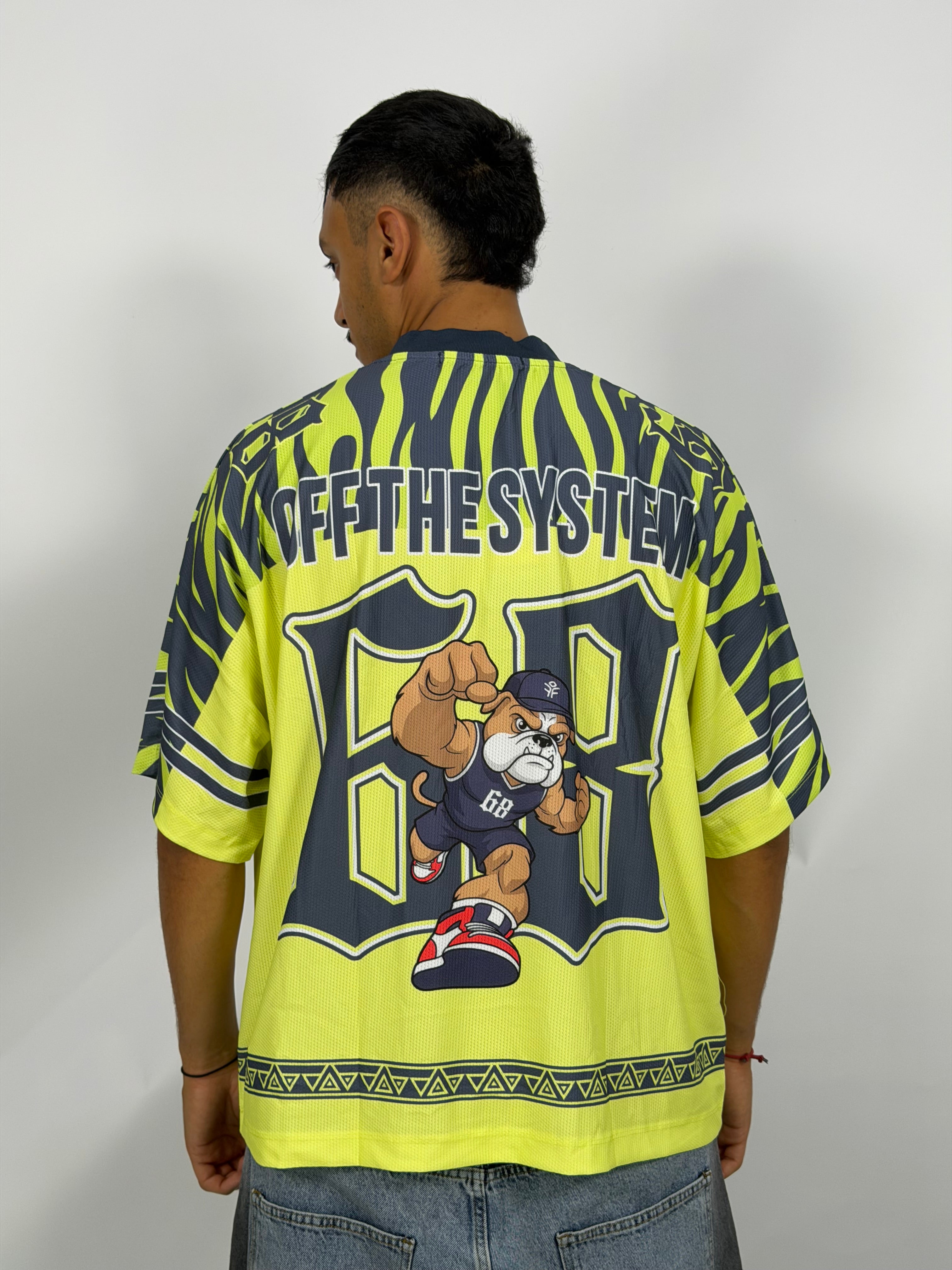 Jersey ORIGINAL Oversize Street Jaune – Bulldog 68 Edition