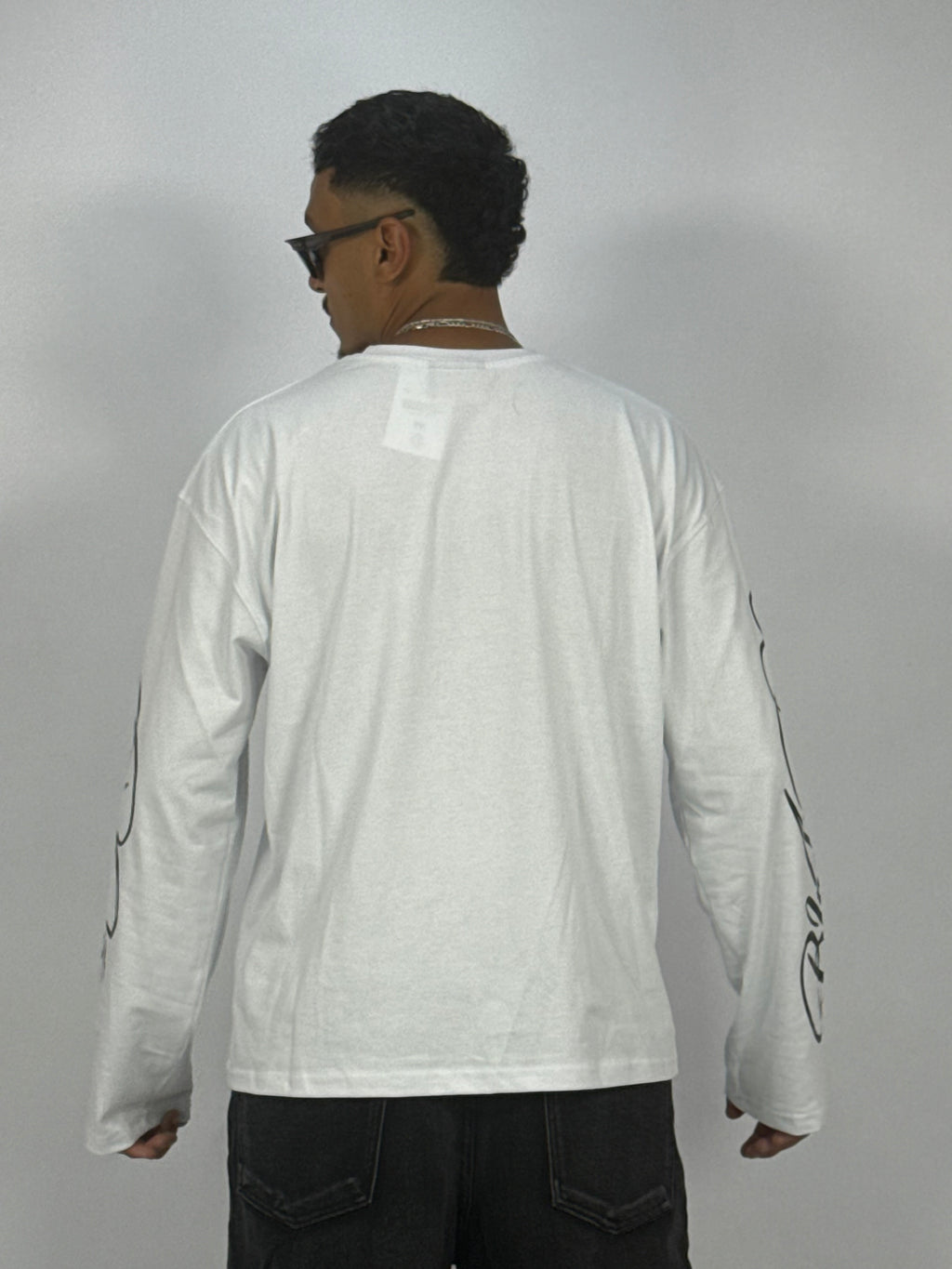 T-Shirt Oversize BlackMoney Blanc – Graphic Sleeve