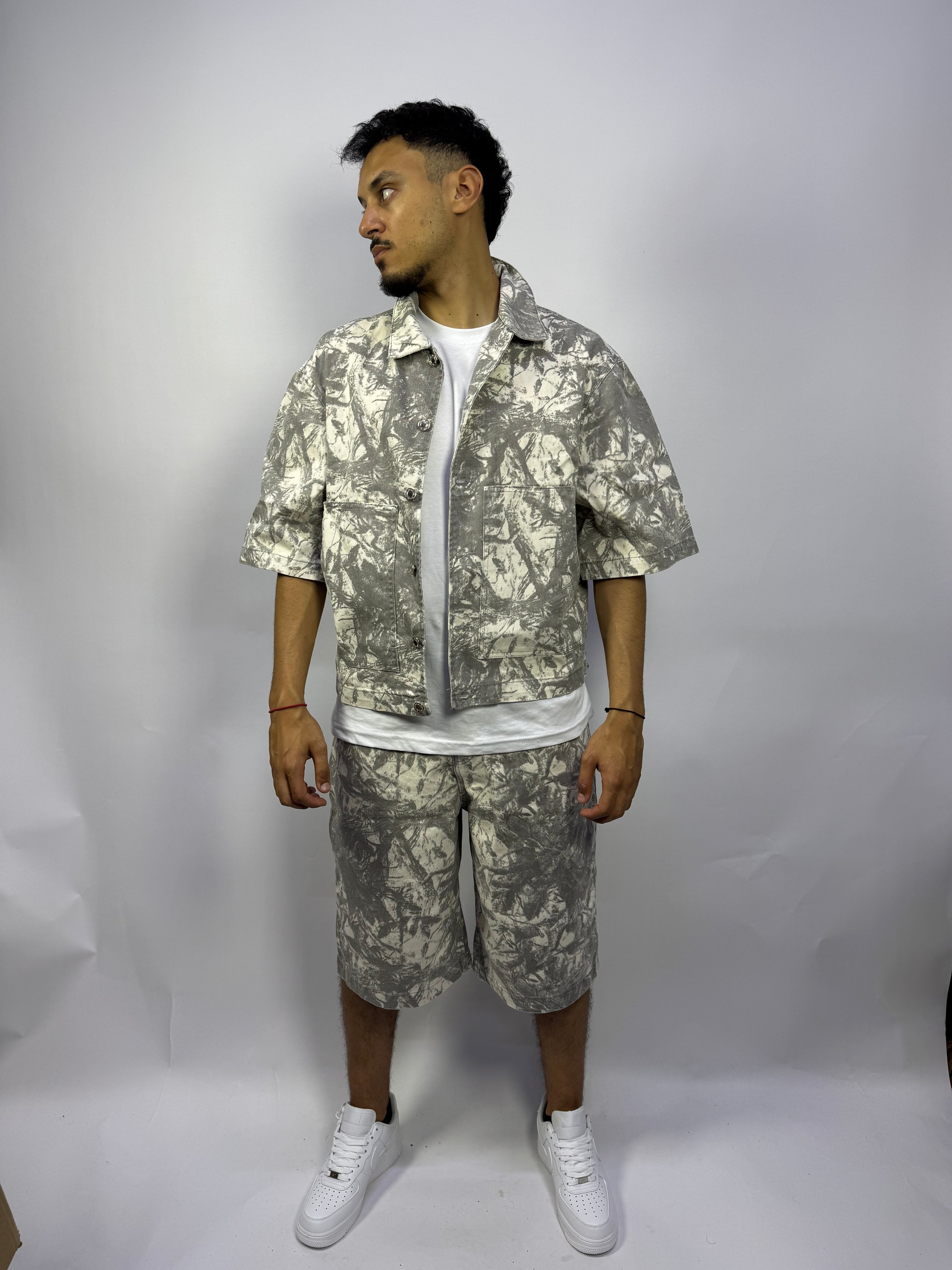 Ensemble Camo Premium Été – Chemise Oversize + Short Streetwear