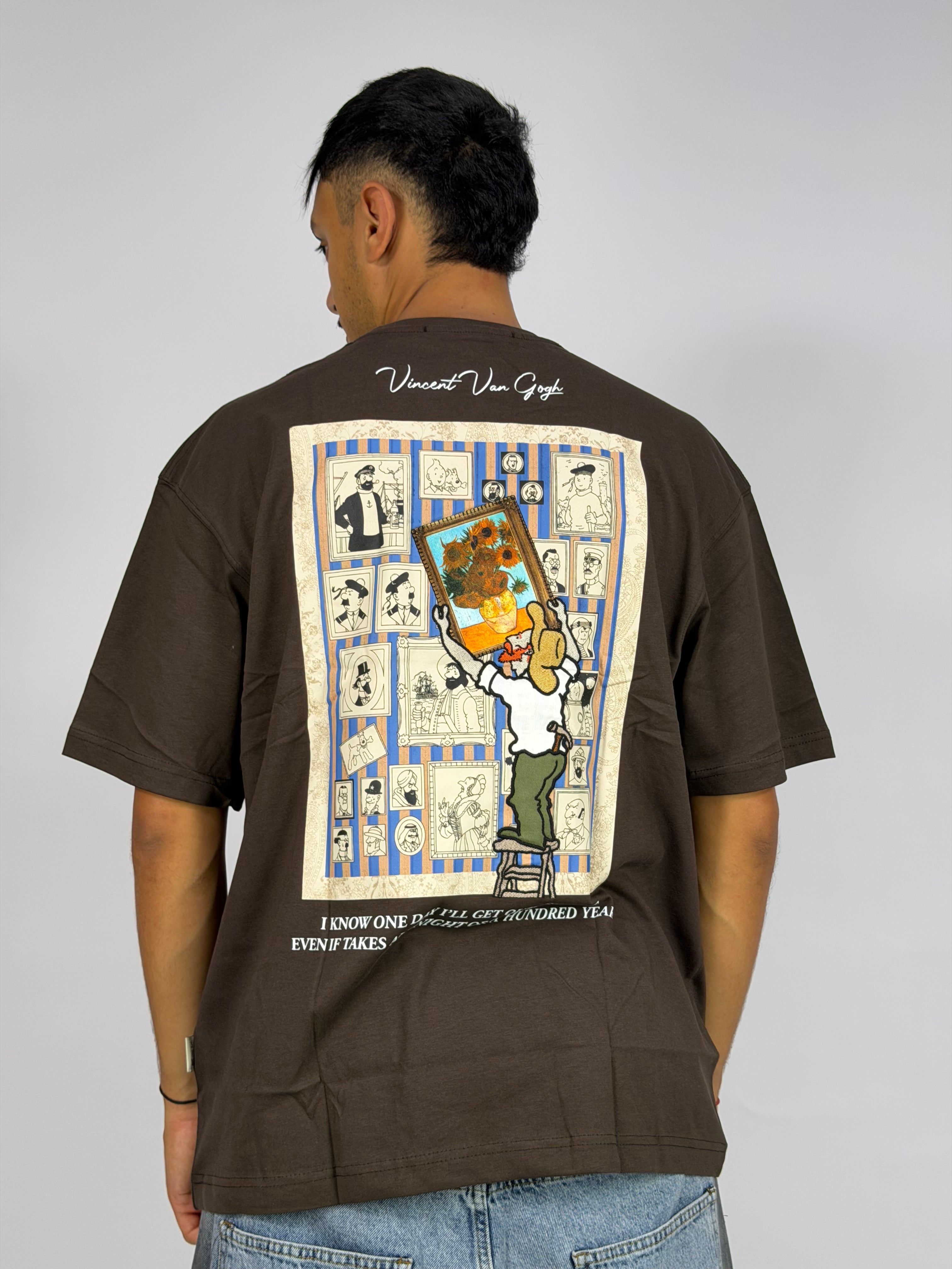 T-shirt ORIGINAL Oversize Marron – Sunflower