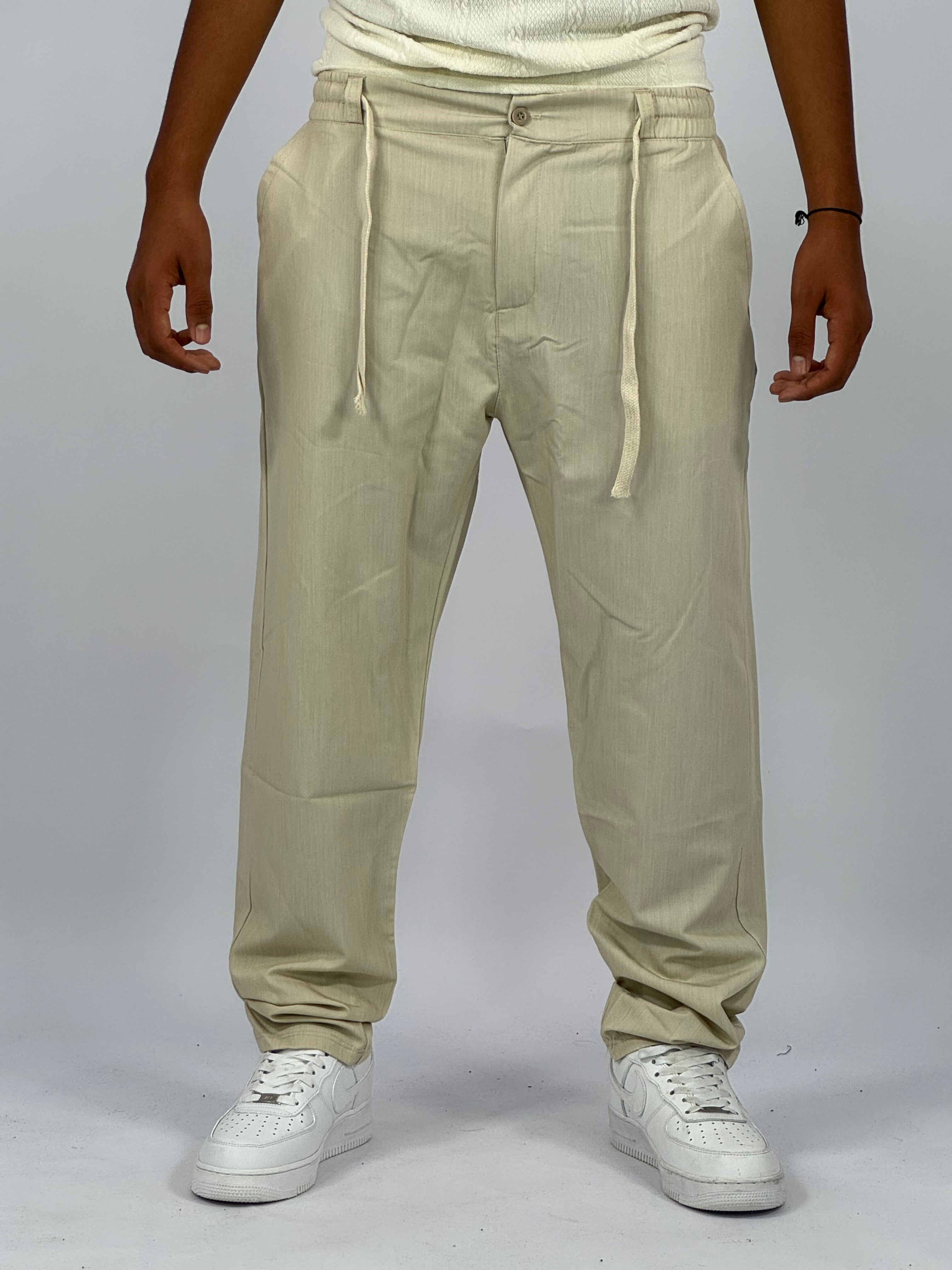 Pantalon Premium Beige – Coupe Relax & Style Minimaliste