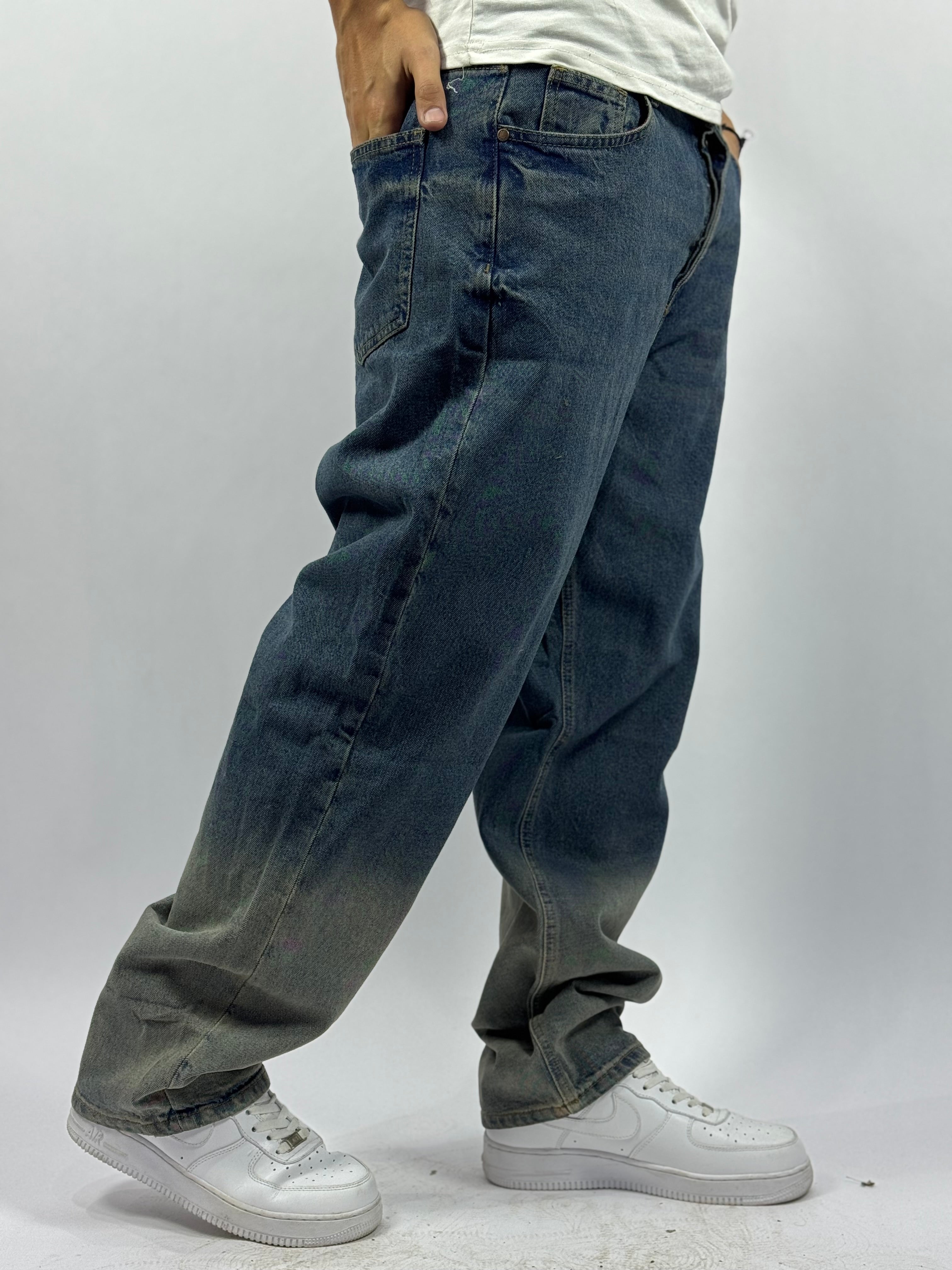 Jean Loose Dégradé – Bleu Vintage