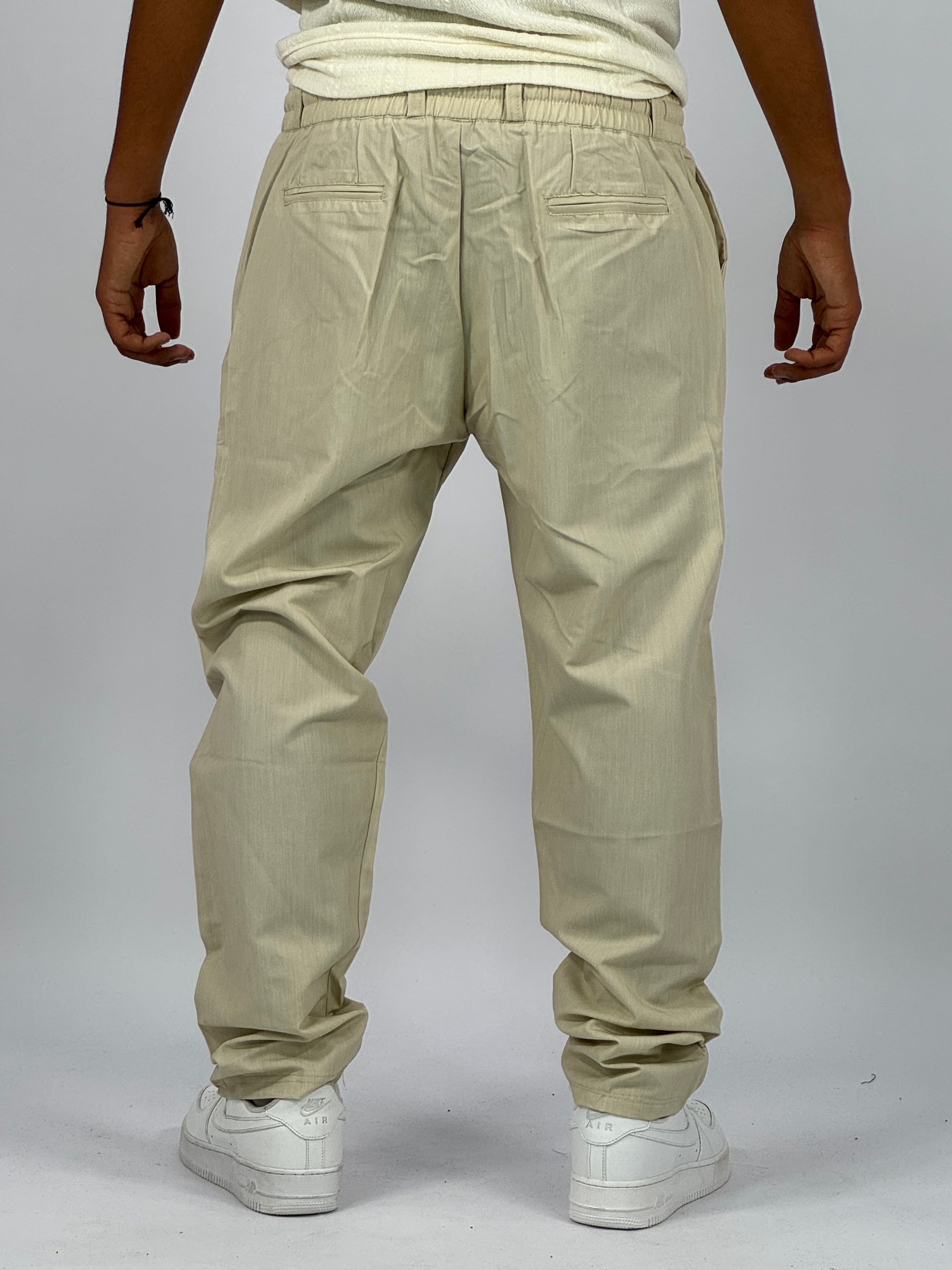 Pantalon Premium Beige – Coupe Relax & Style Minimaliste