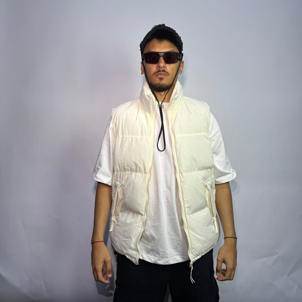 Doudoune Blanc Oversize Gris – Style Streetwear
