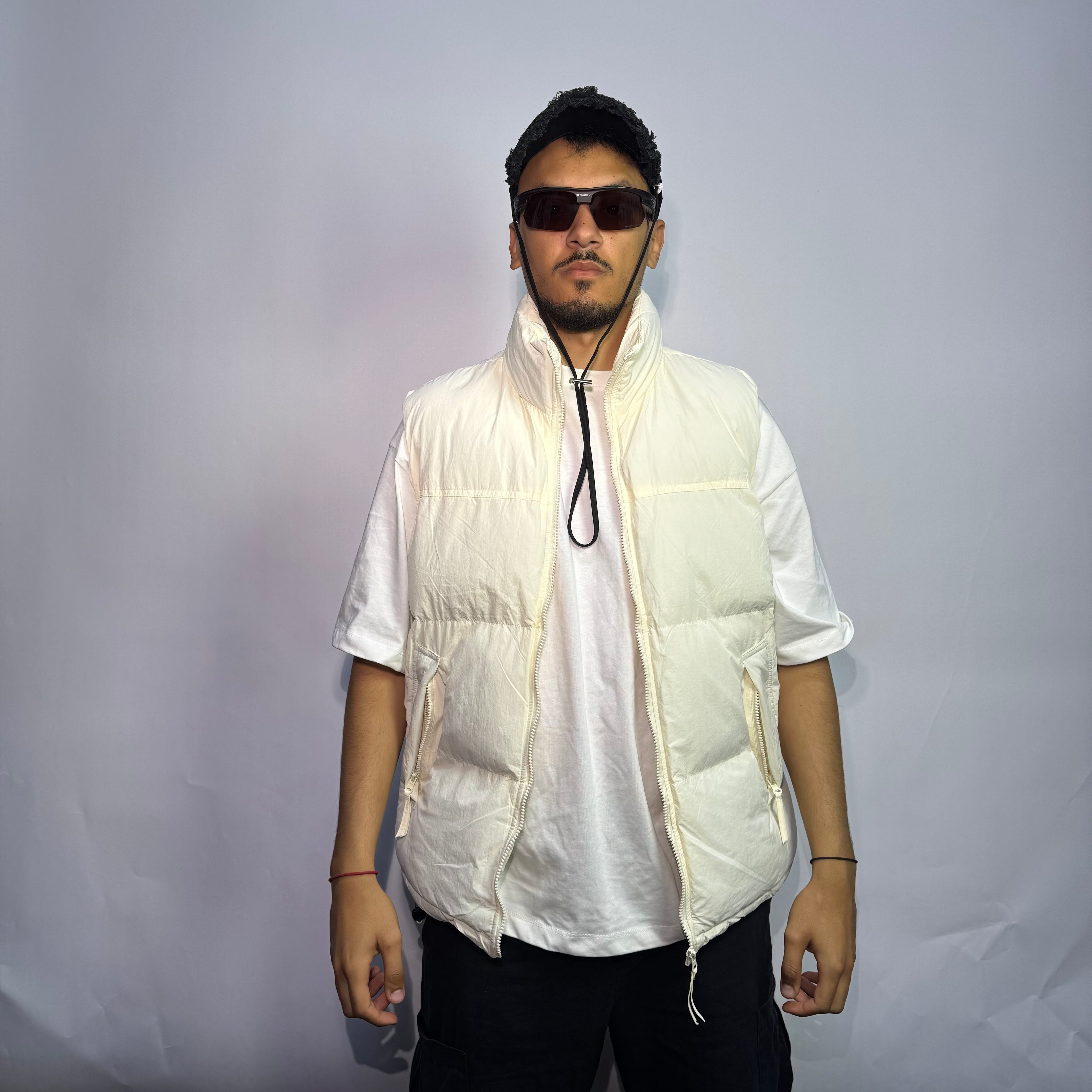 Doudoune Blanc Oversize Gris – Style Streetwear