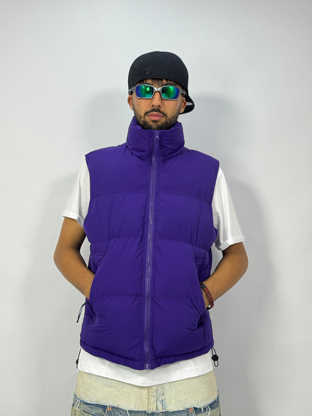 Doudoune 1 ère Qualité Mauve  – Gilet Puffer Streetwear