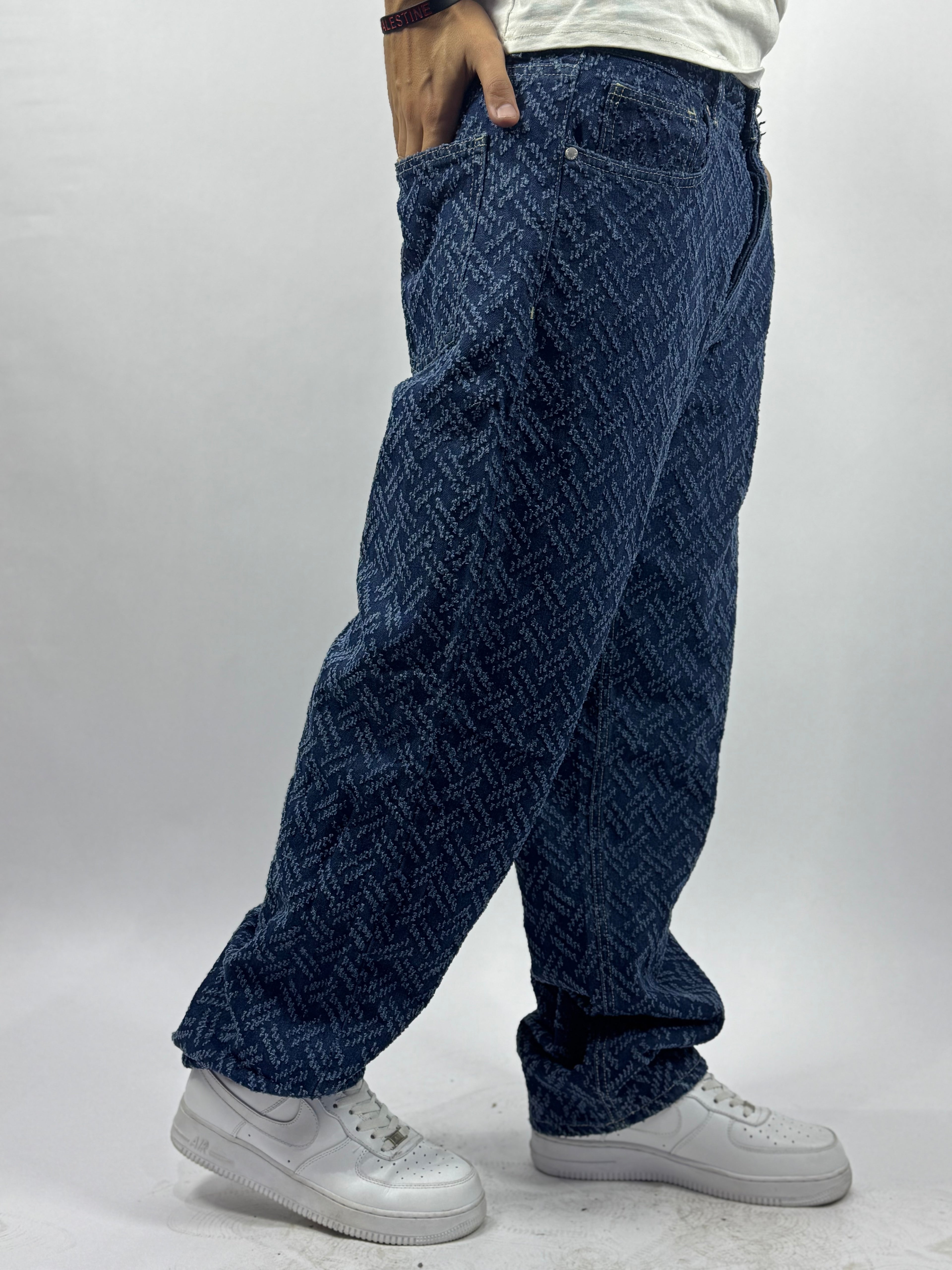 Jean Baggy Premium à Motifs Brodés ( Model A )