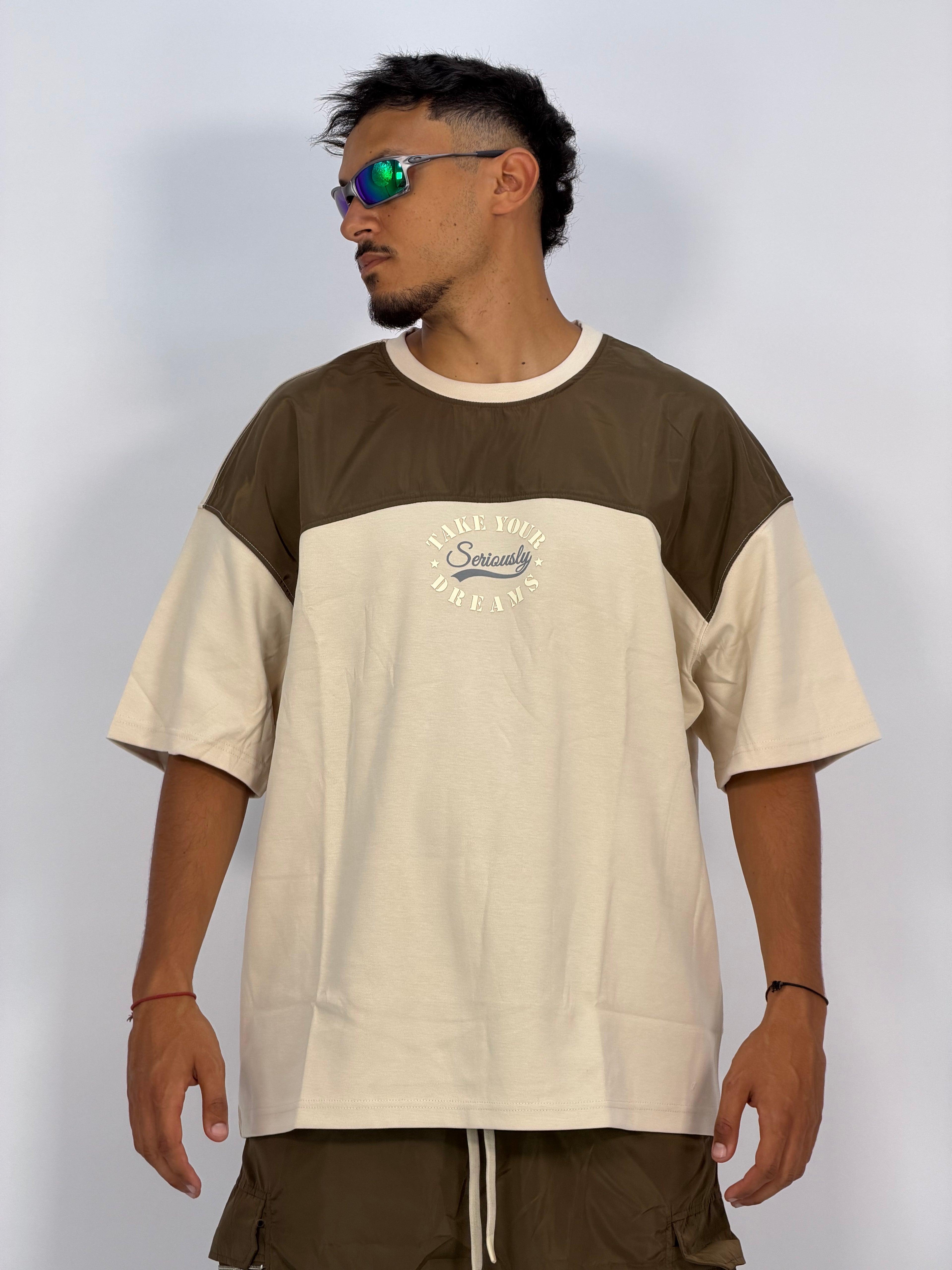 Ensemble “DUO FLOW” (A) – Set Bicolore Oversize Été