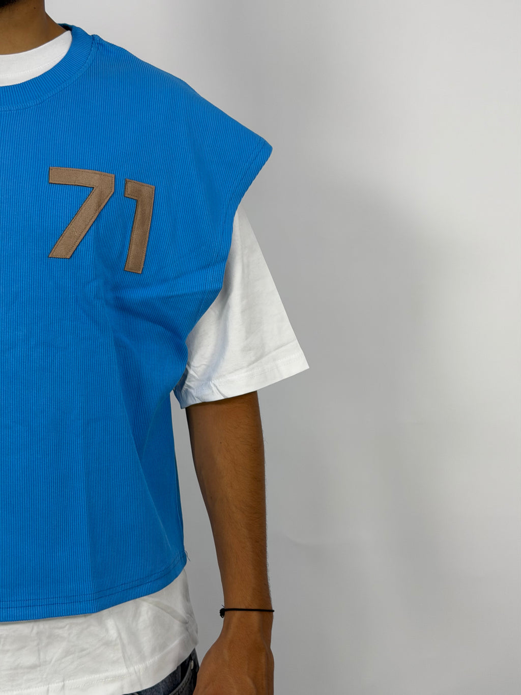 T-shirt Double Layer Bleu – 71 Urban Edition