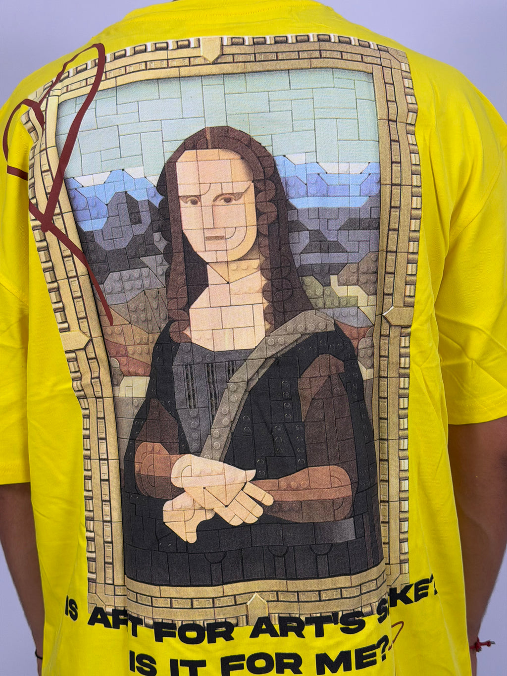 T-shirt ORIGINAL Oversize Jaune – MonaLisa Art Edition