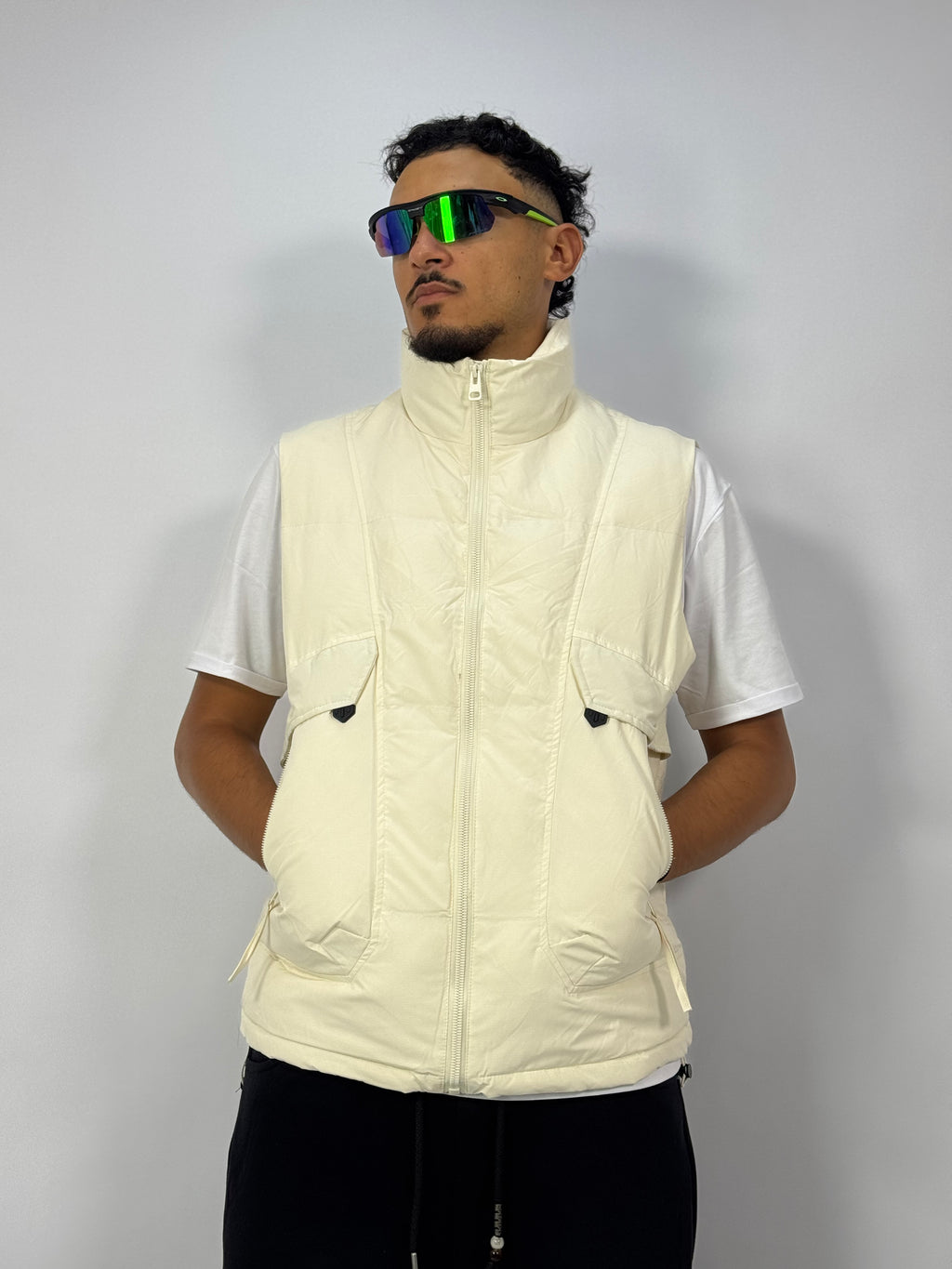 Doudoune 1 ère Qualité Blanc – Gilet Puffer Classe