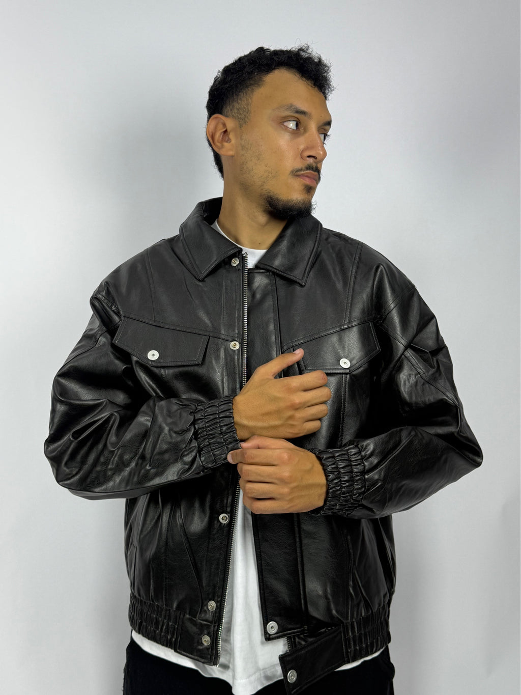 Veste en Cuir 1ʳᵉ Qualité – Style Intemporel & Finition Premium