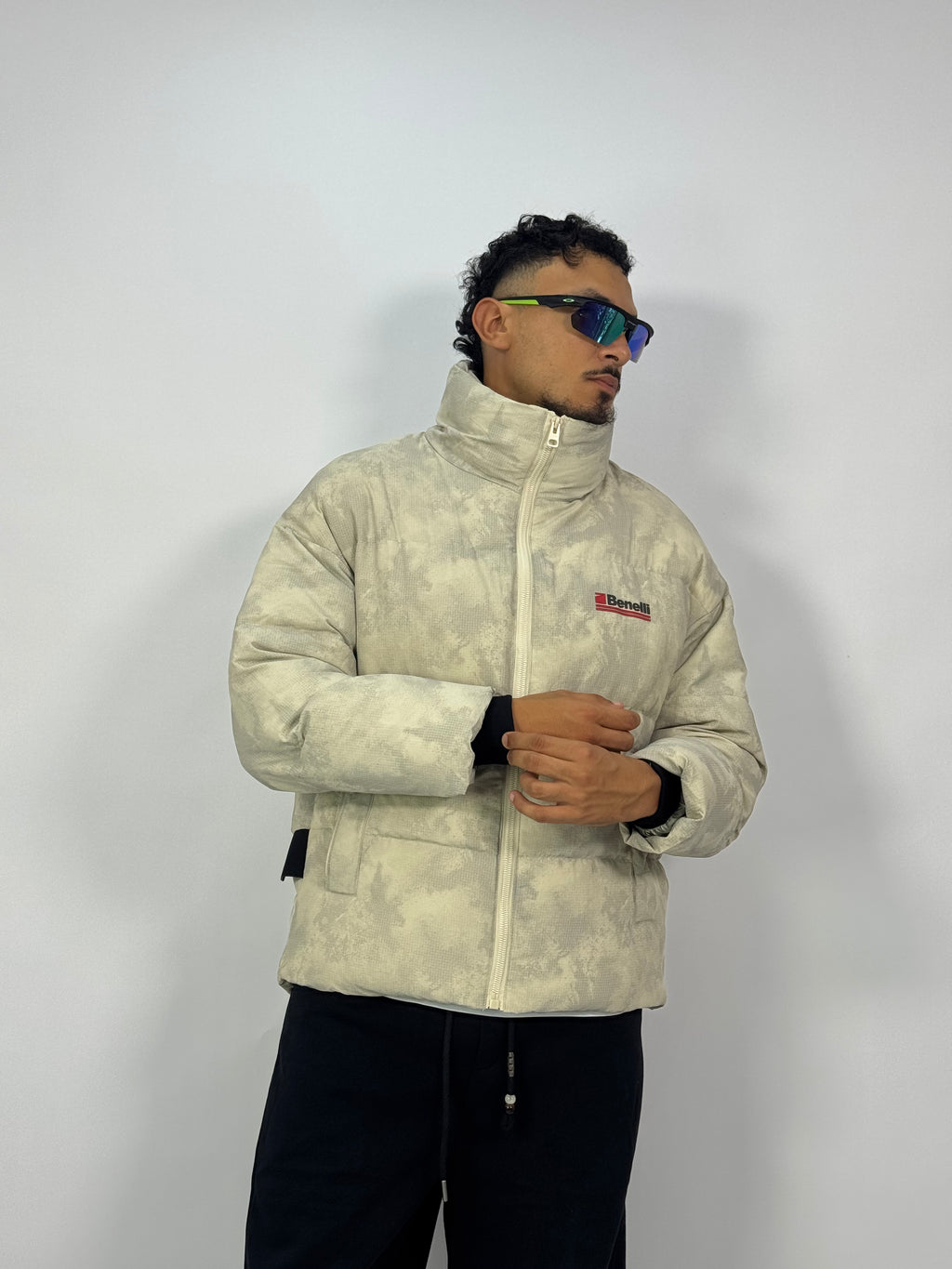 Puffer Cloud Camo – Cream Beige