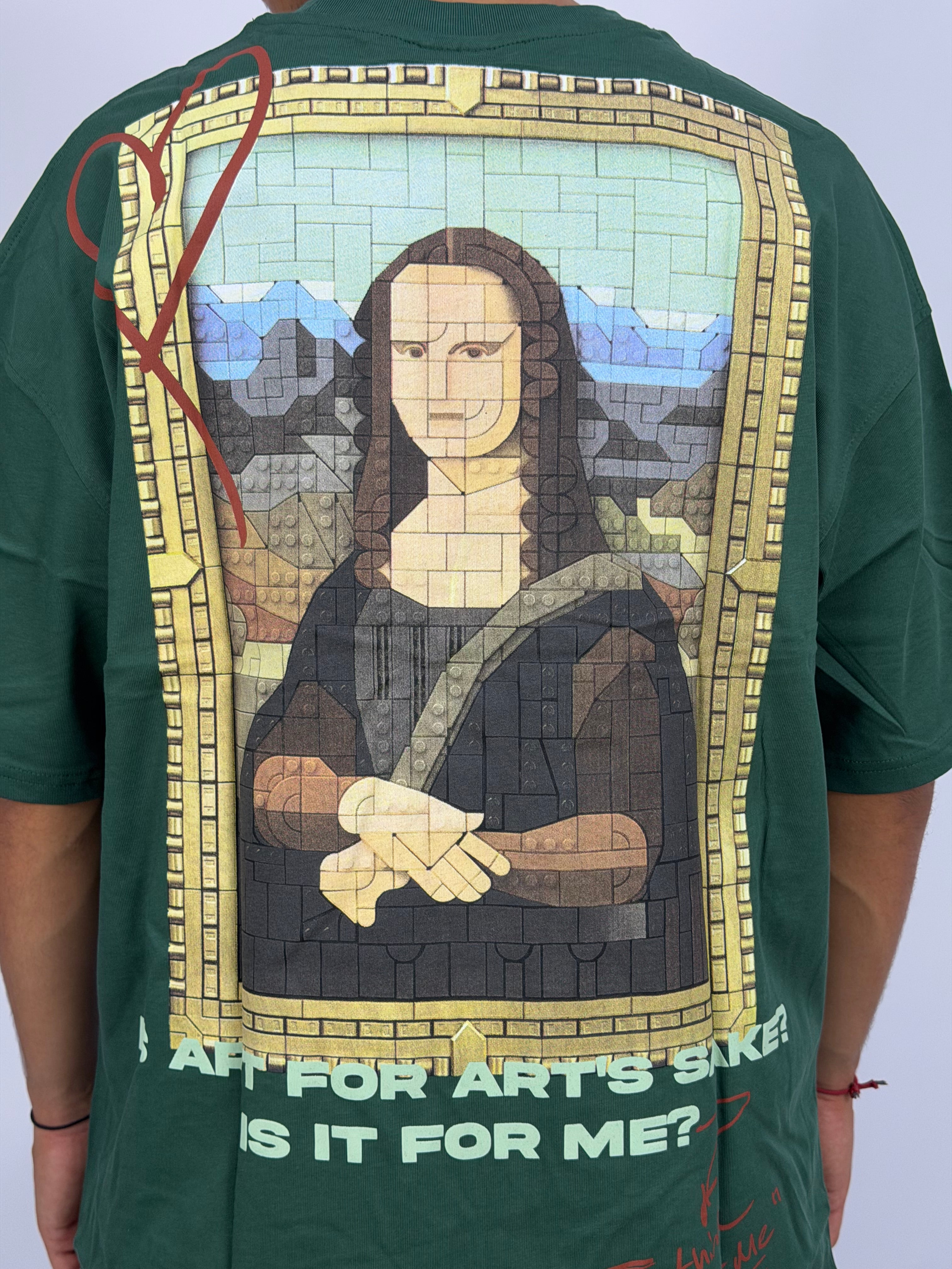 T-shirt ORIGINAL Oversize Vert – MonaLisa Art Edition