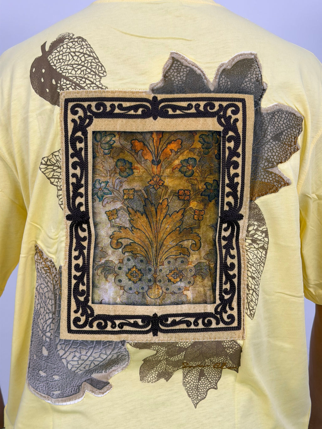 T-shirt ORIGINAL Oversize Jaune – Paisley Message Edition