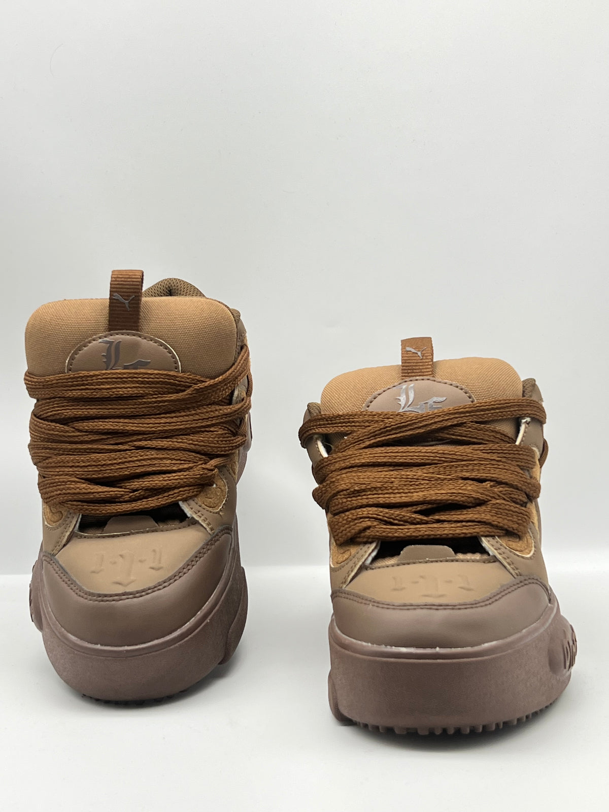 Sneakers ORIGINAL chunky marron et camel