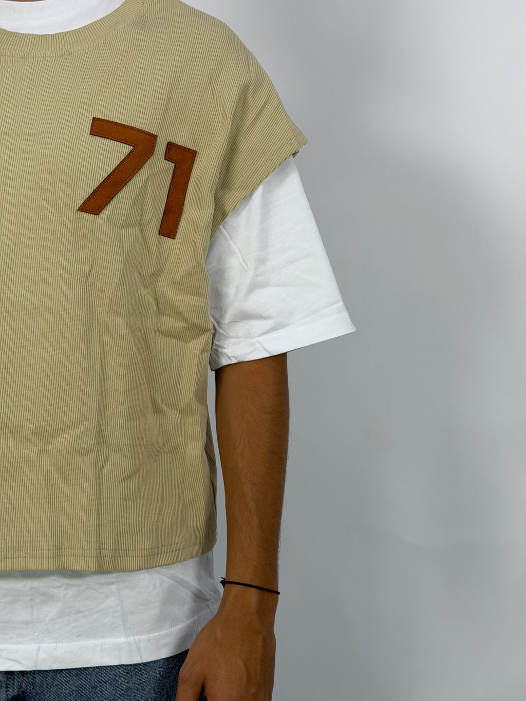 T-shirt Double Layer Beige – 71 Urban Edition