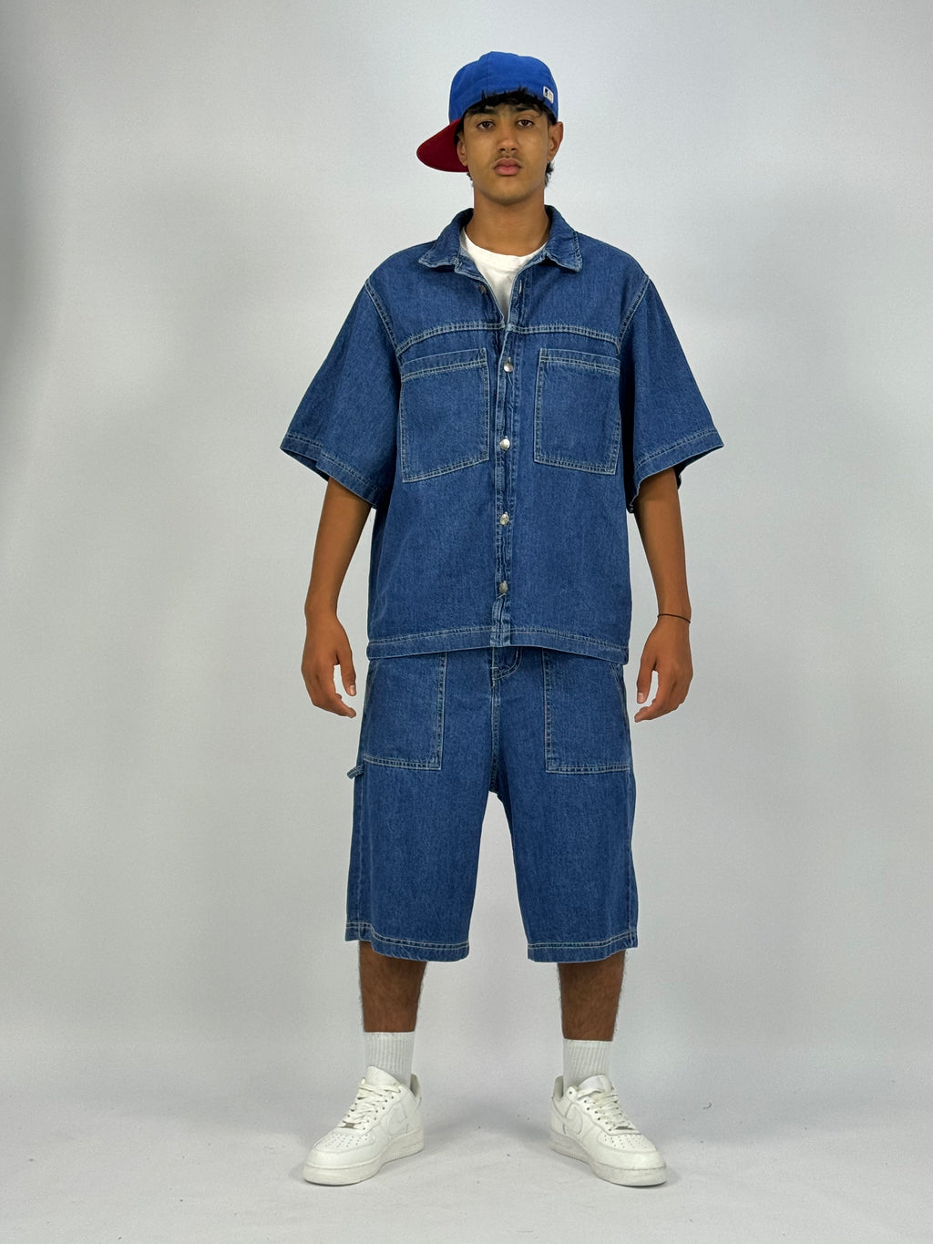 Ensemble Oversize en Jean Homme Bleu