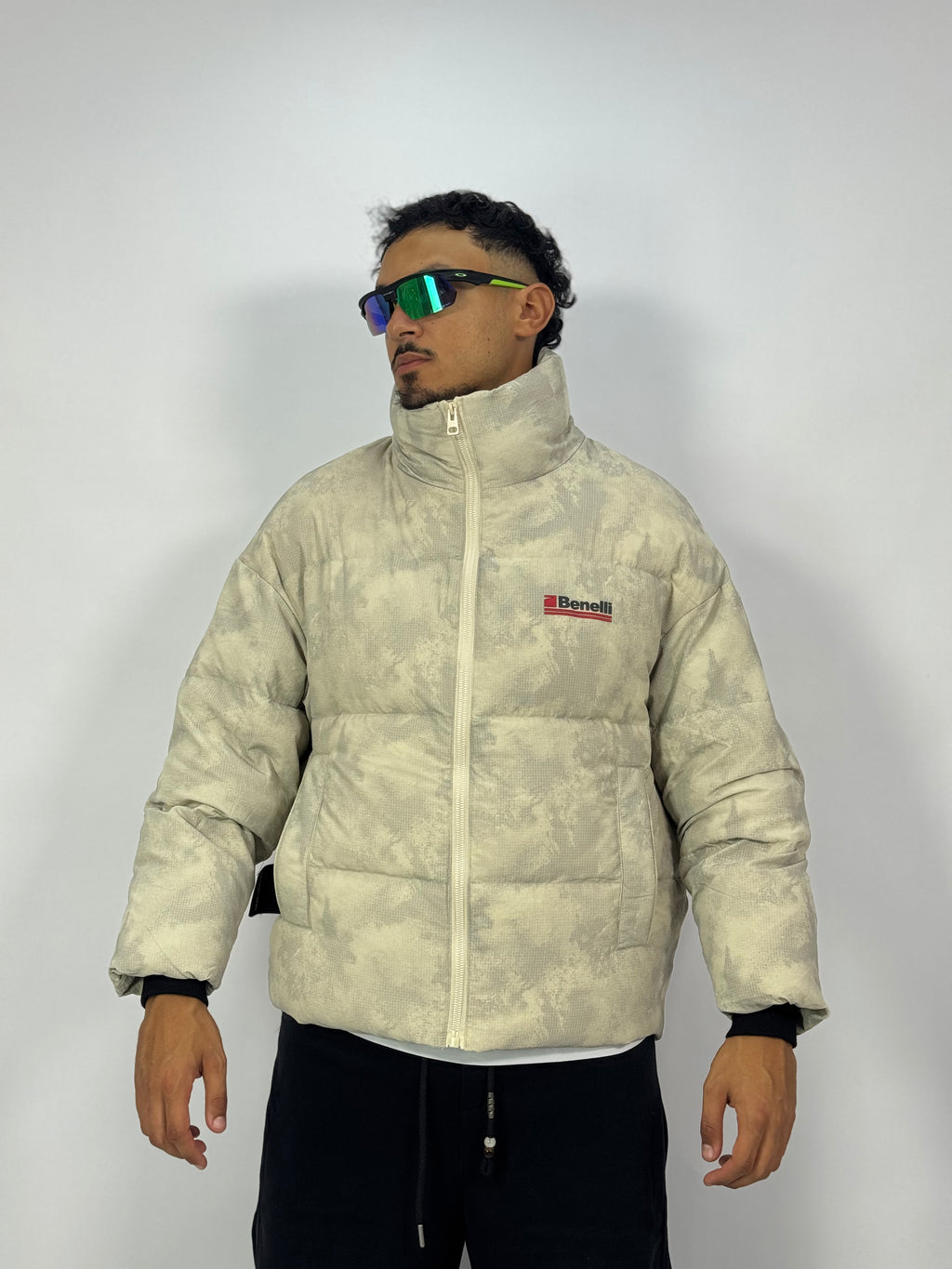 Puffer Cloud Camo – Cream Beige