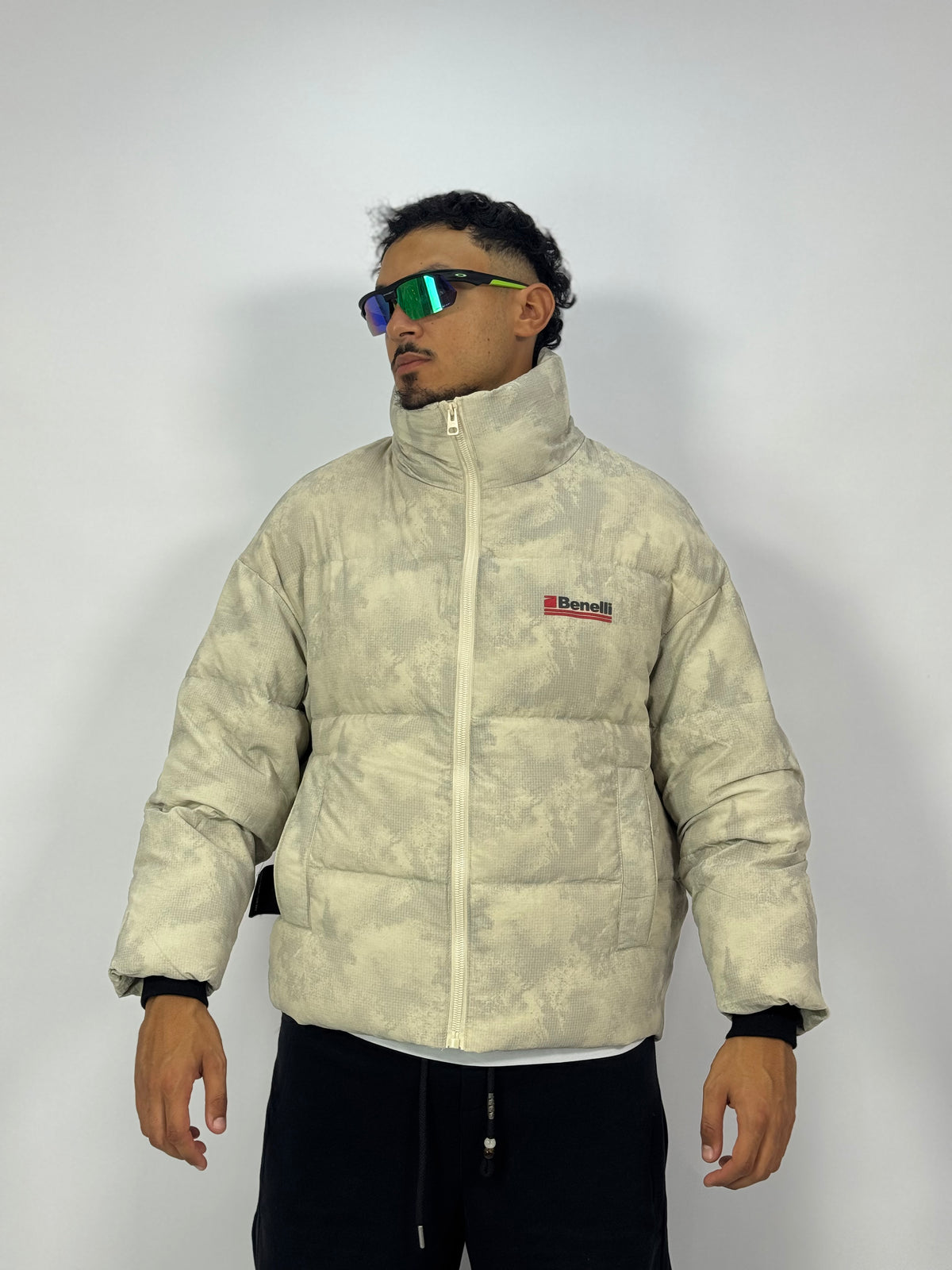 Puffer Cloud Camo – Cream Beige