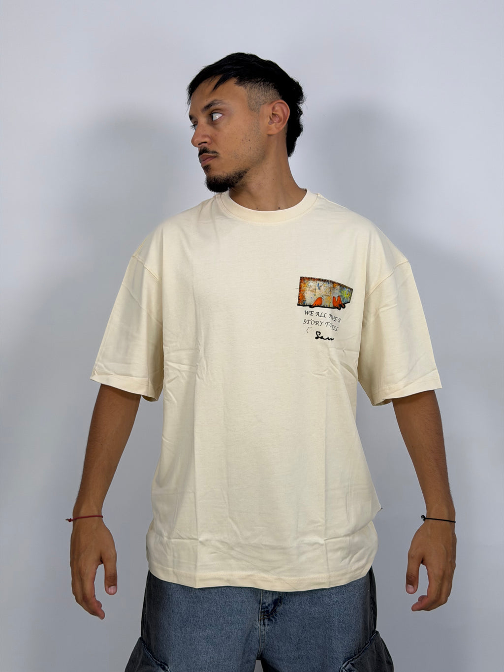 T-shirt ORIGINAL Oversize Ecru – Story Frame Raven Edition