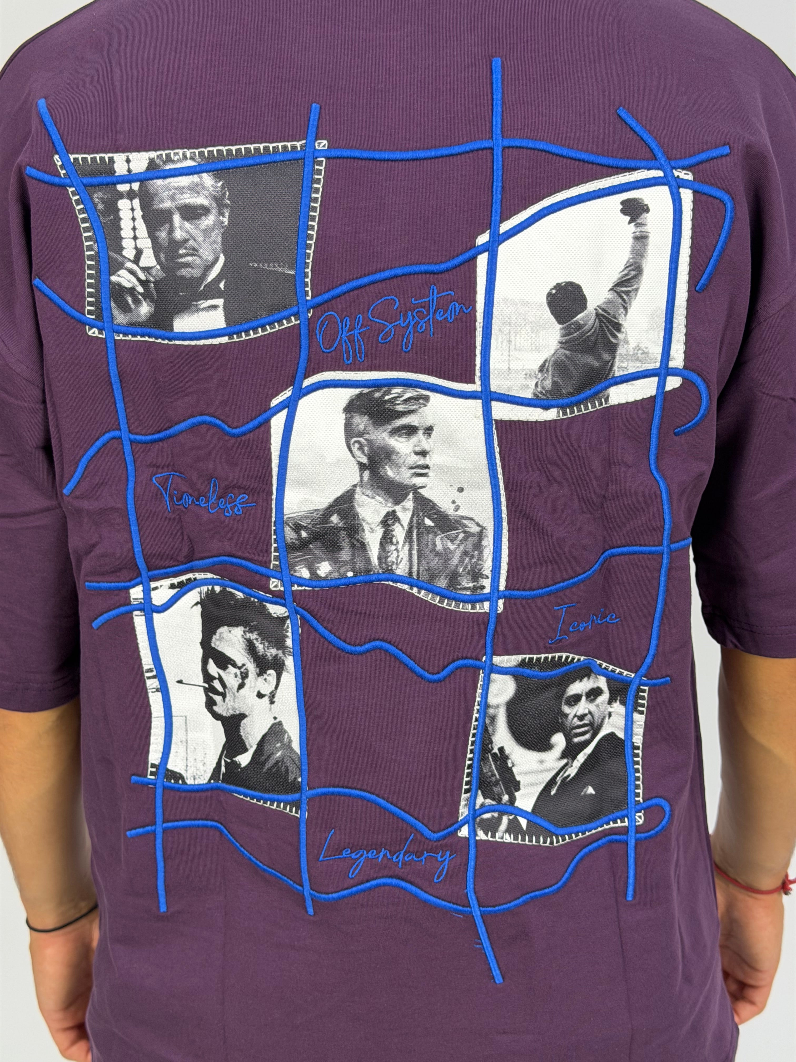 T-shirt ORIGINAL Oversize Mauve - Icons Grid “Legendary” Edition