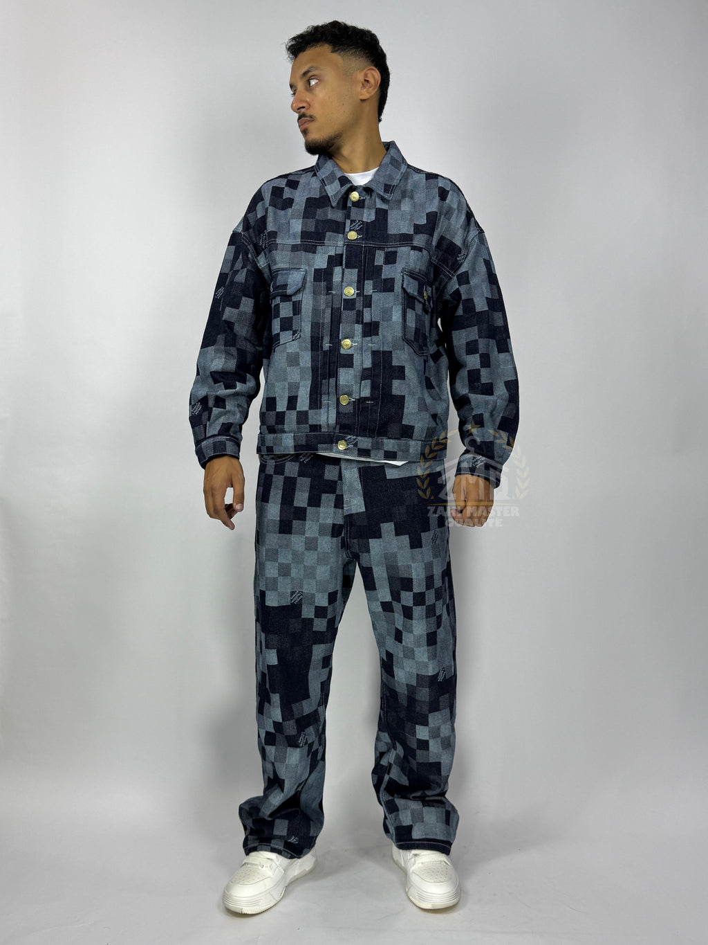 Ensemble Pixel Denim – Édition Limitée 1ʳᵉ Qualité