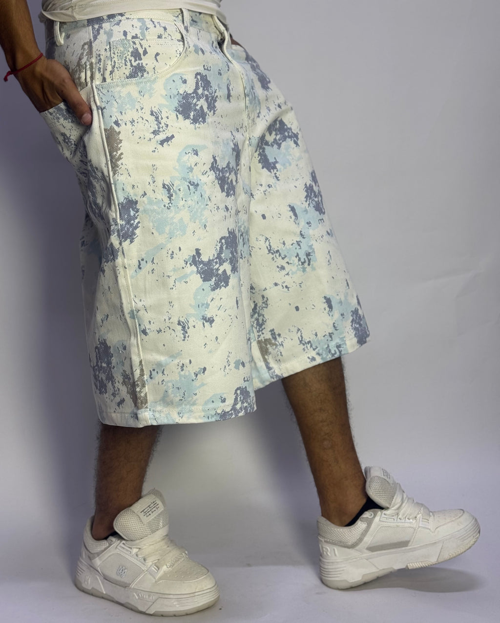Short Baggy Washed Camo – Streetwear Oversize Été