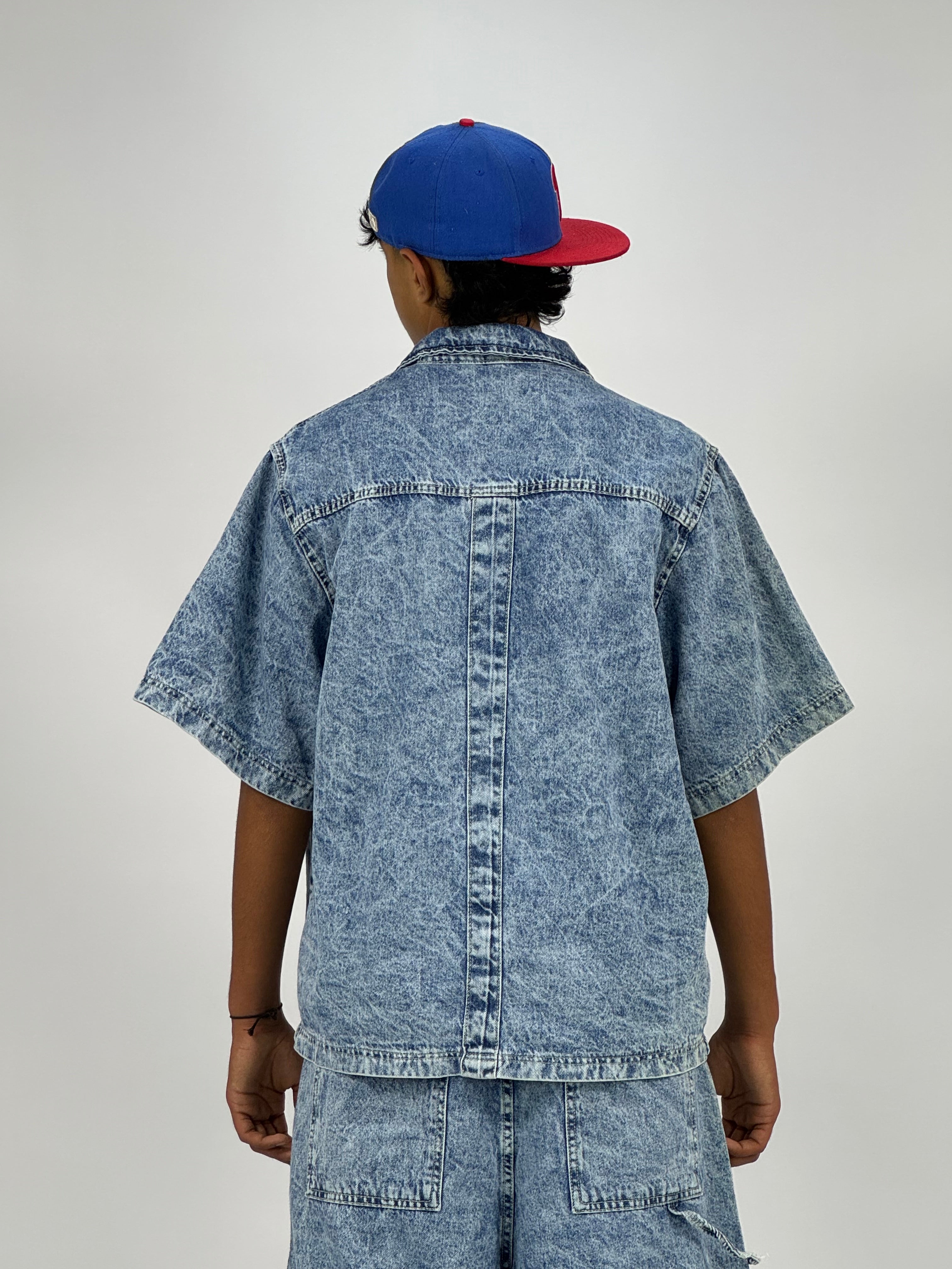 Ensemble Oversize en Jean Homme Bleu Ciel
