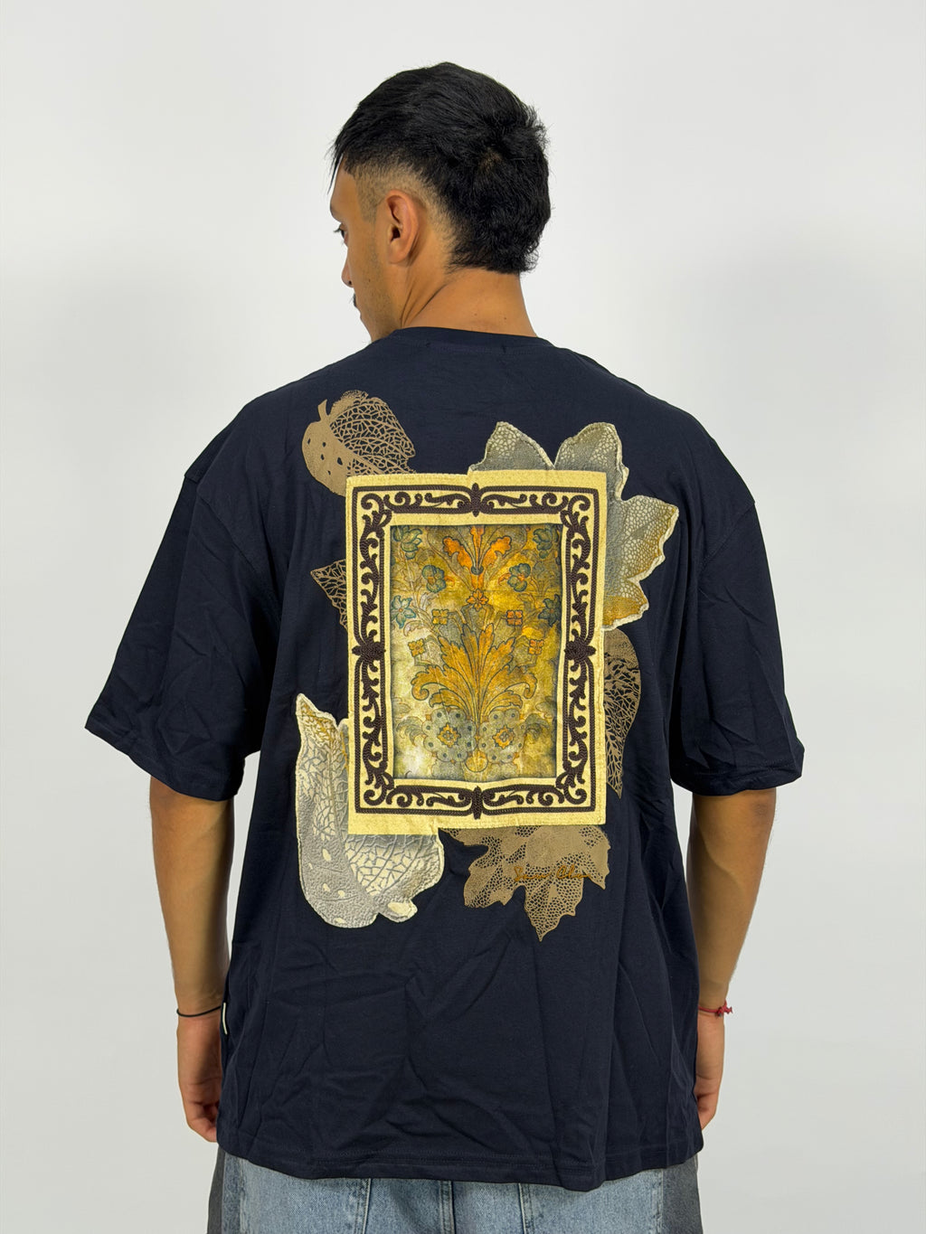 T-shirt ORIGINAL Oversize Bleu – Paisley Message Edition