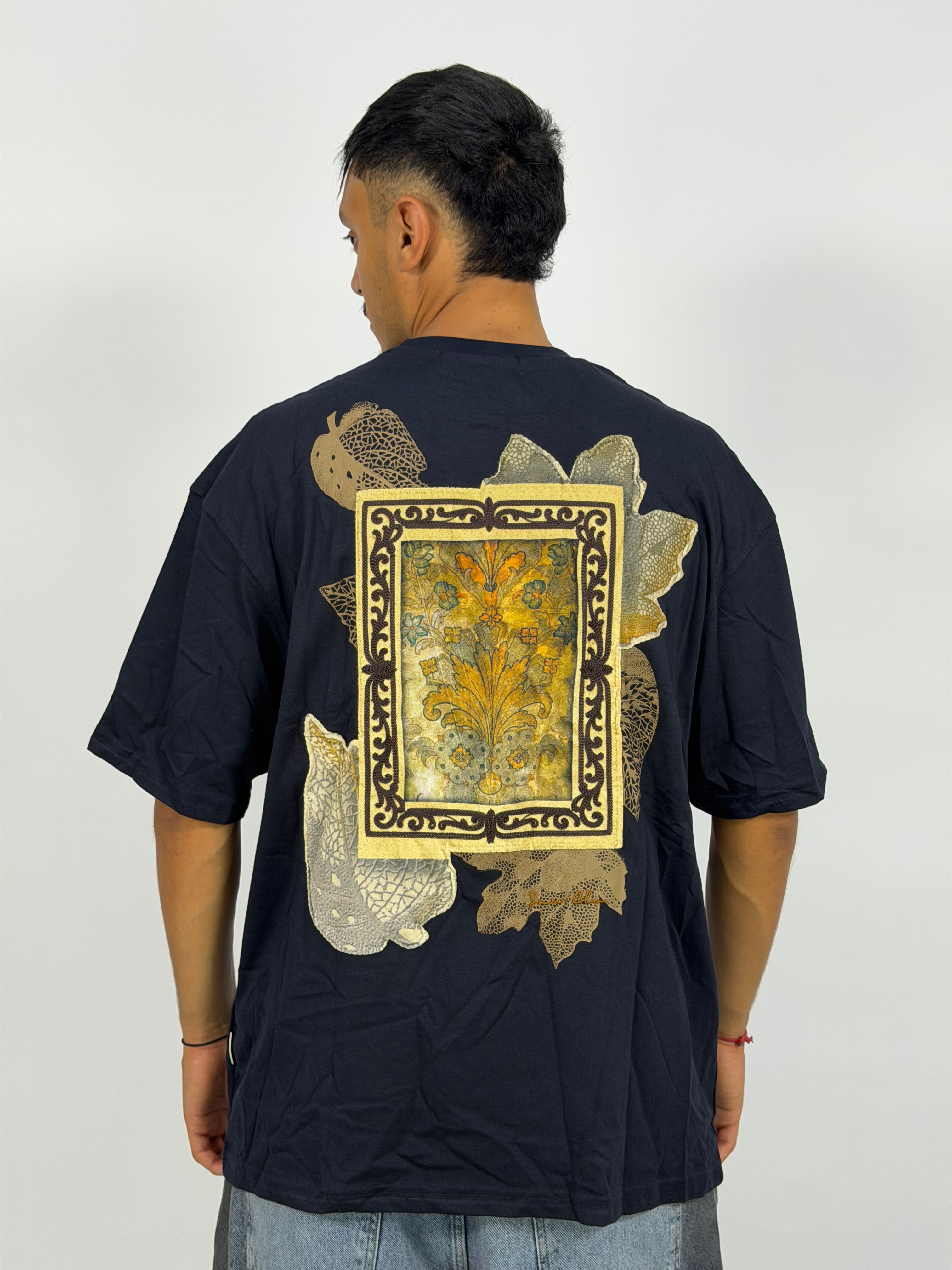 T-shirt ORIGINAL Oversize Bleu – Paisley Message Edition