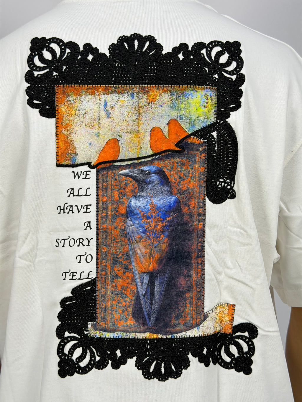 T-shirt ORIGINAL Oversize Blanc– Story Frame Raven Edition