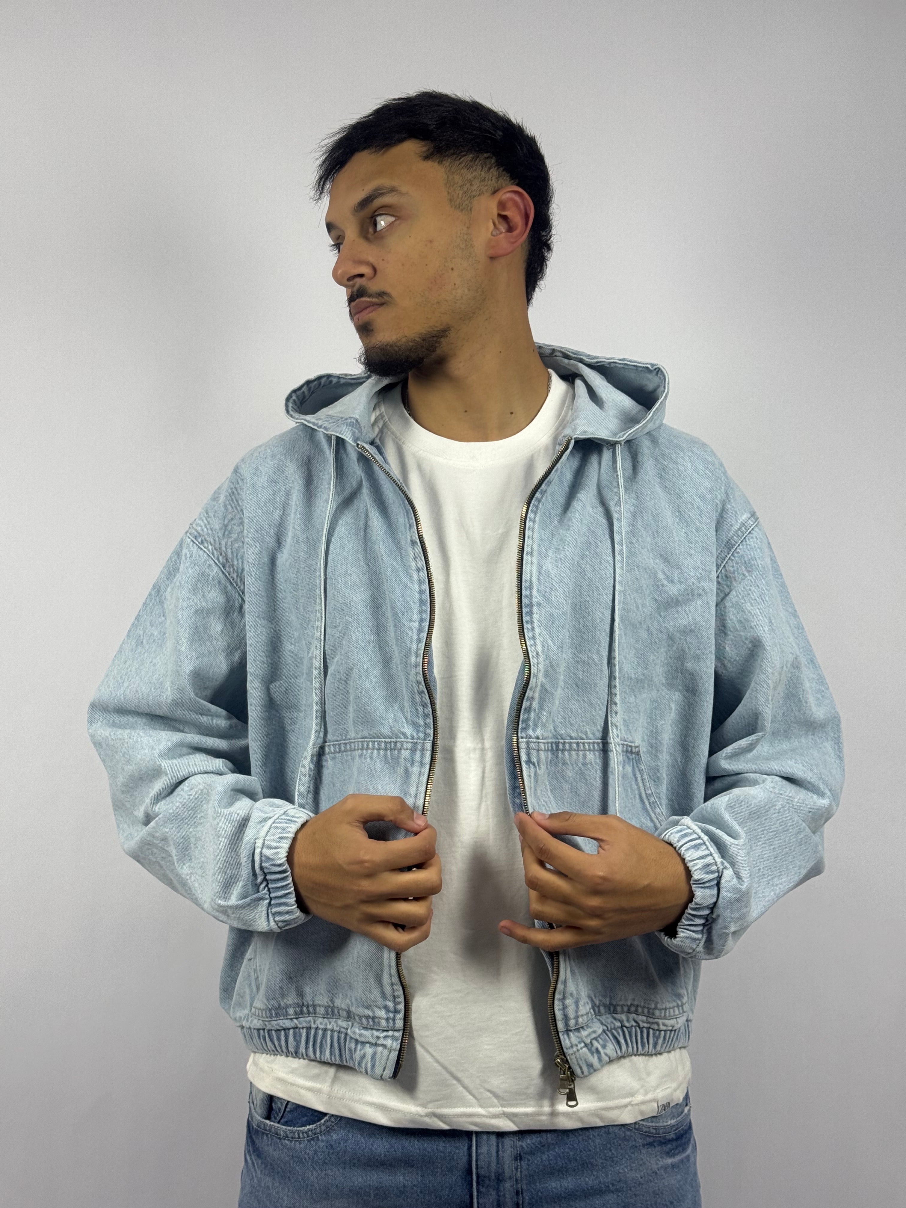 Hoodie Zippé Bleu Collection Street – Coupe Relax & Finition Premium