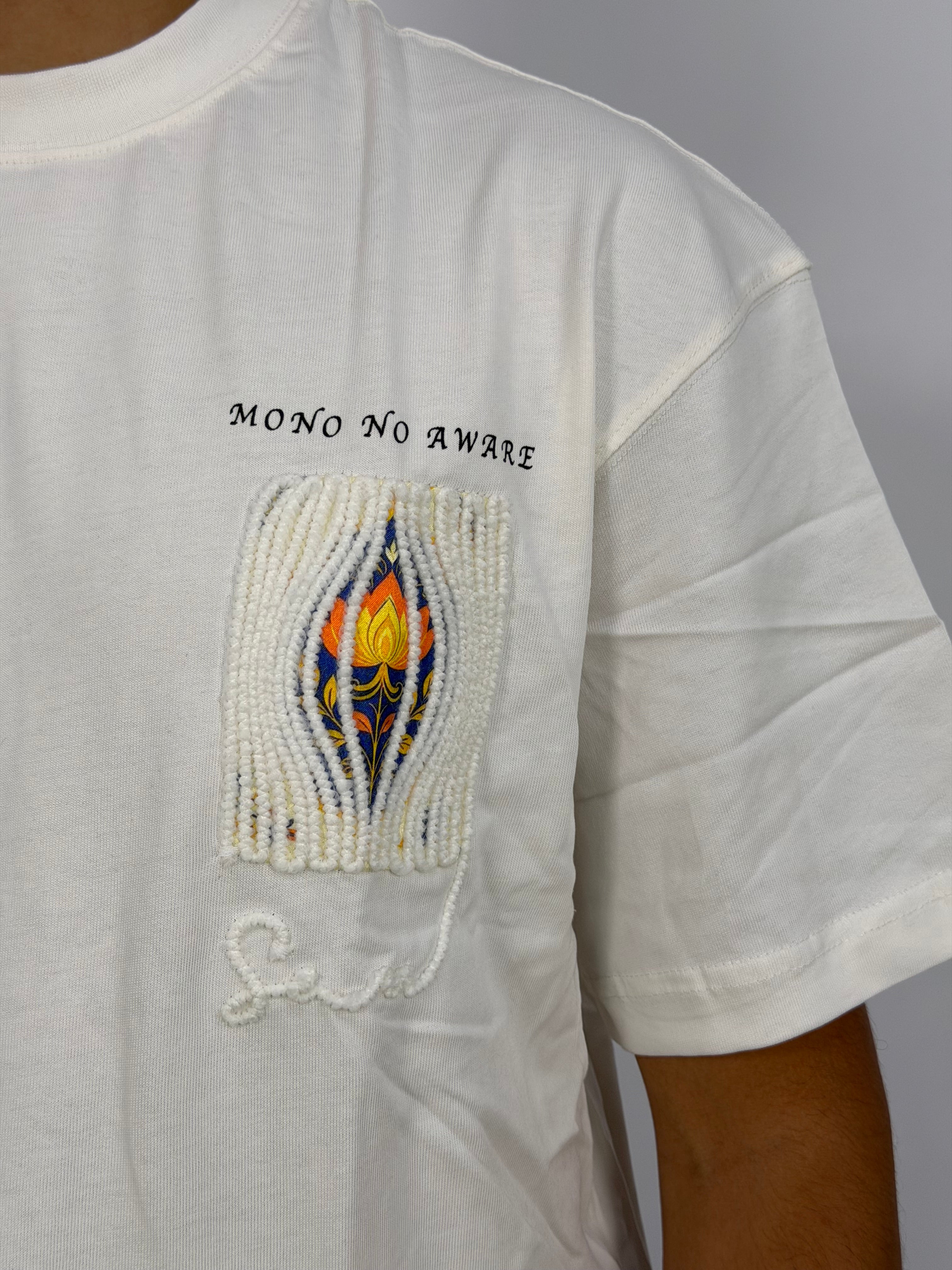 T-shirt ORIGINAL Oversize Blanc – Mono Art Texture Edition