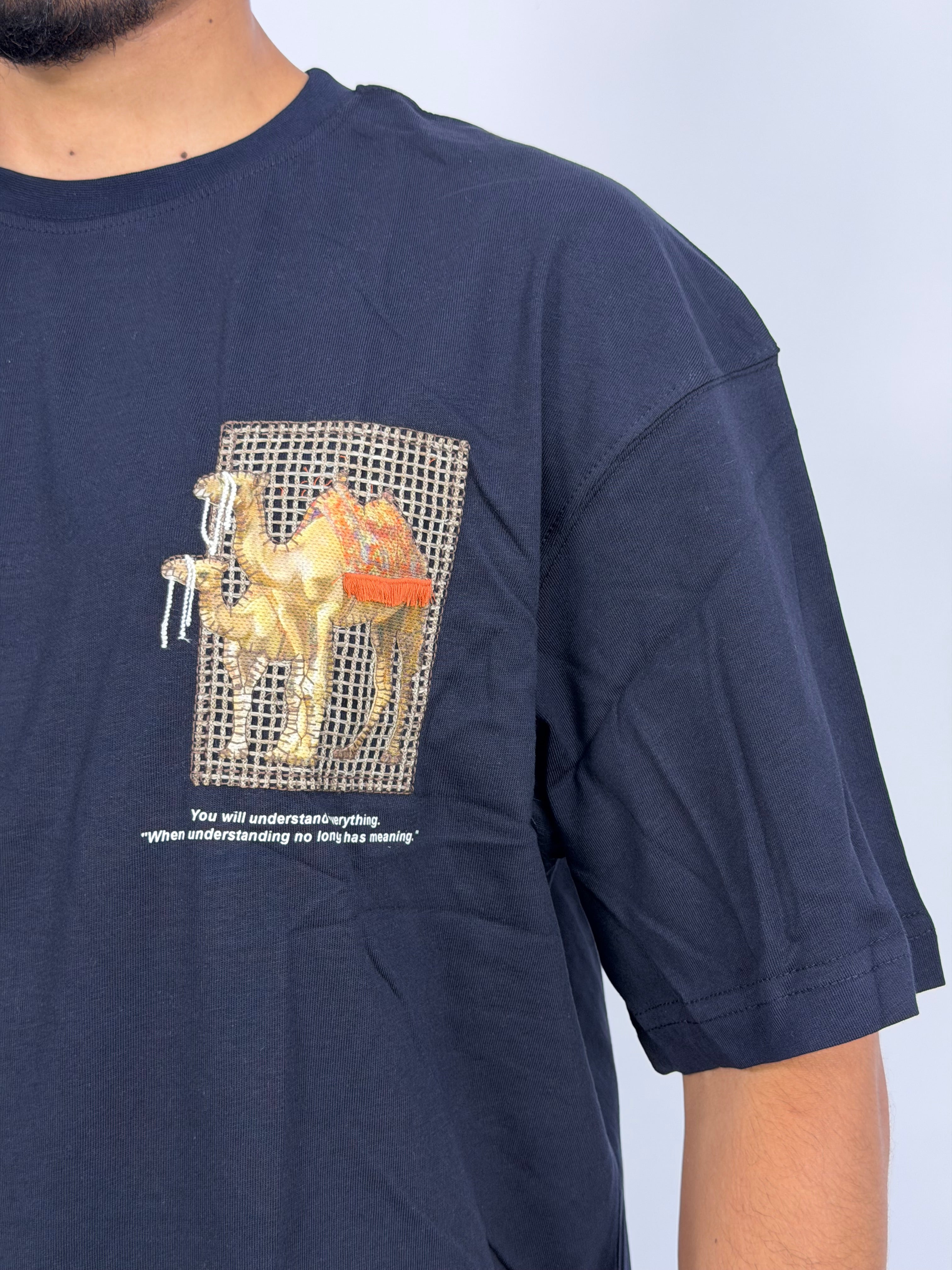 T-shirt ORIGINAL Oversize Bleu – Desert Camel Heritage Edition