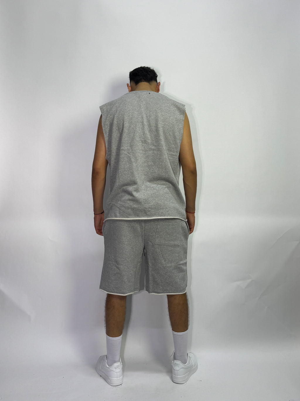 Ensemble Été Gris 1ère Qualité – Sans Manches + Short Ultra Confort